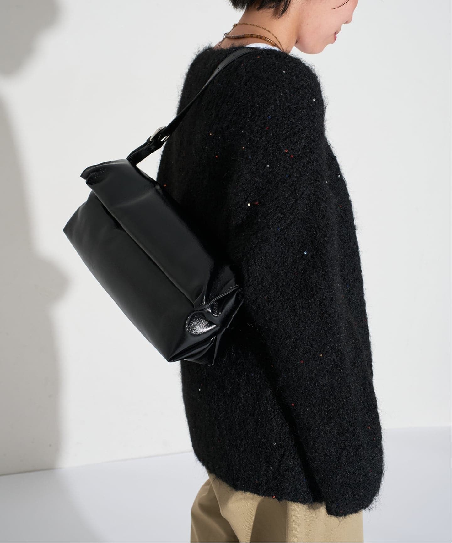 LEVERNIS ショルダーバッグ LE VERNIS/ル ベルニ Soft wide bag（ショルダーバッグ）｜GRISE