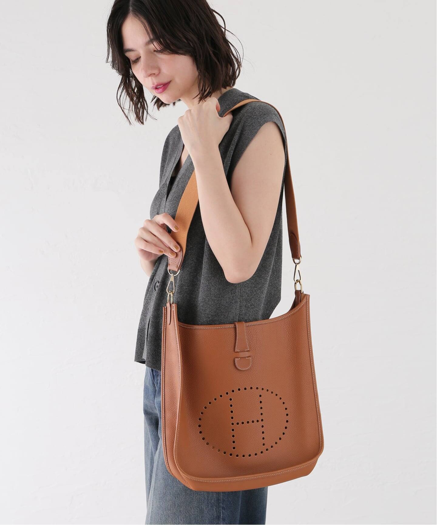 HERMES Evelyn GM Camel（ショルダーバッグ）｜HIROB（ヒロブ