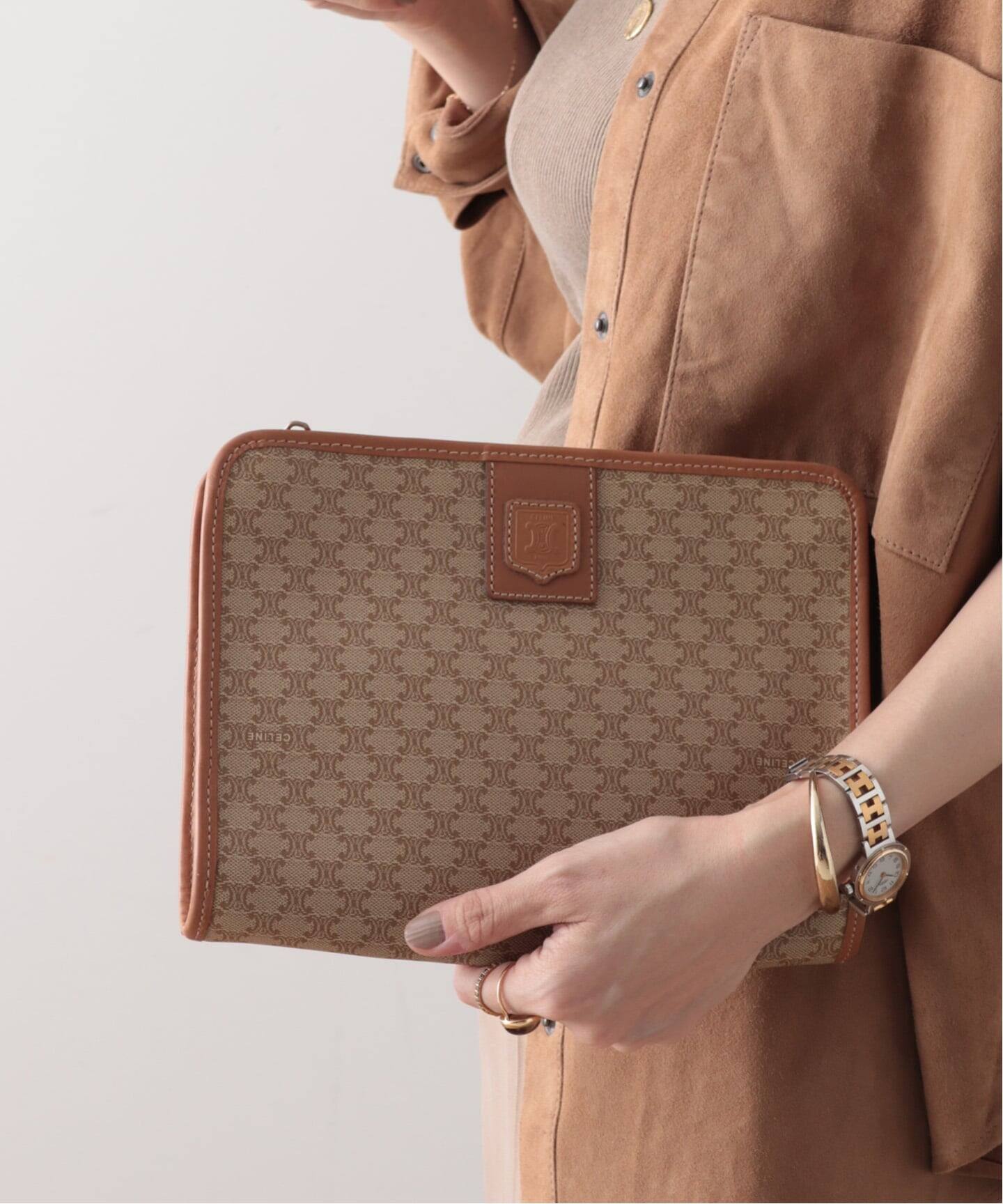 VINTAGE CELINE/セリーヌ】macadam クラッチバッグ（クラッチバッグ 