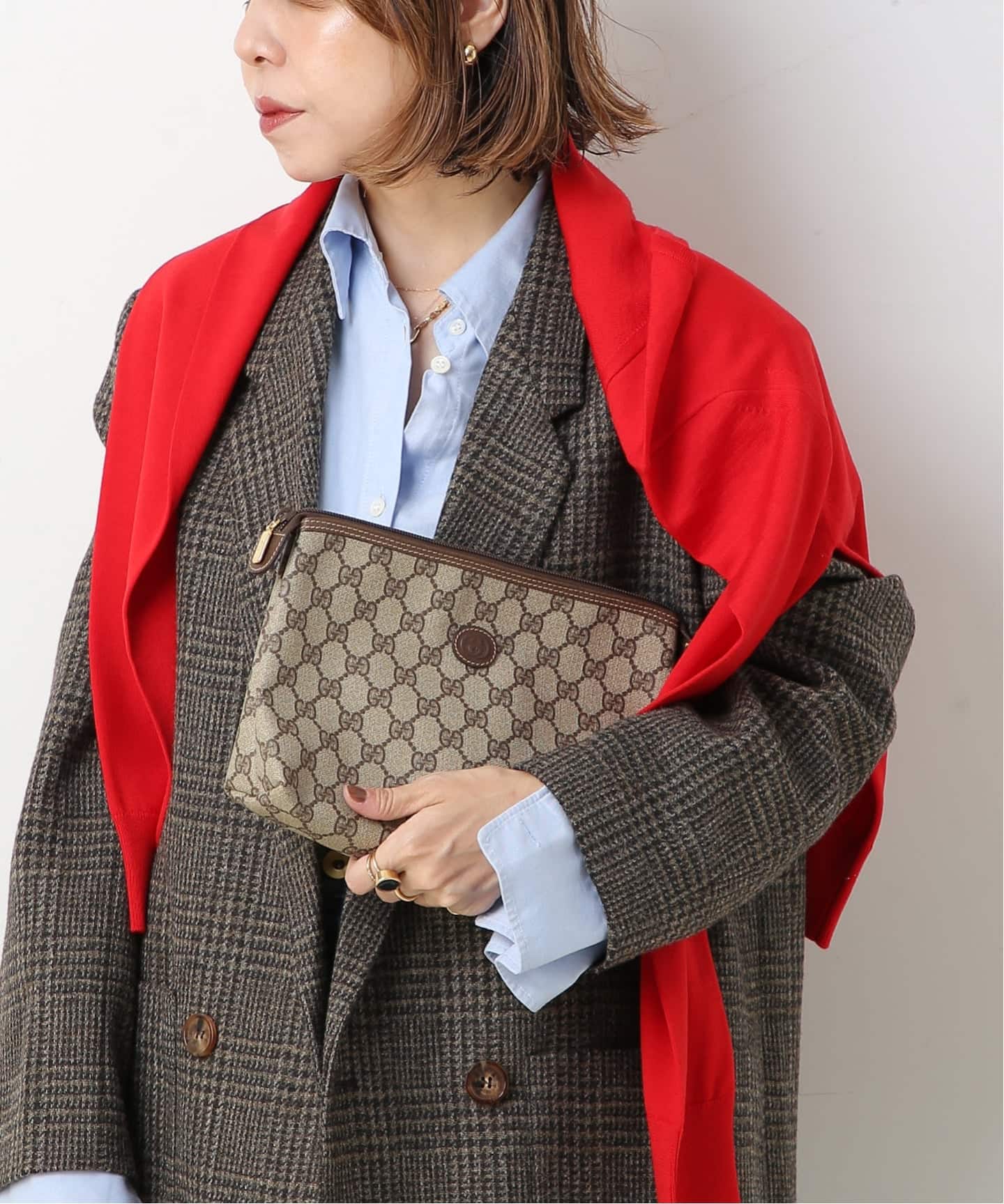 VINTAGE GUCCI /グッチ】 クラッチバッグ gg（その他バッグ