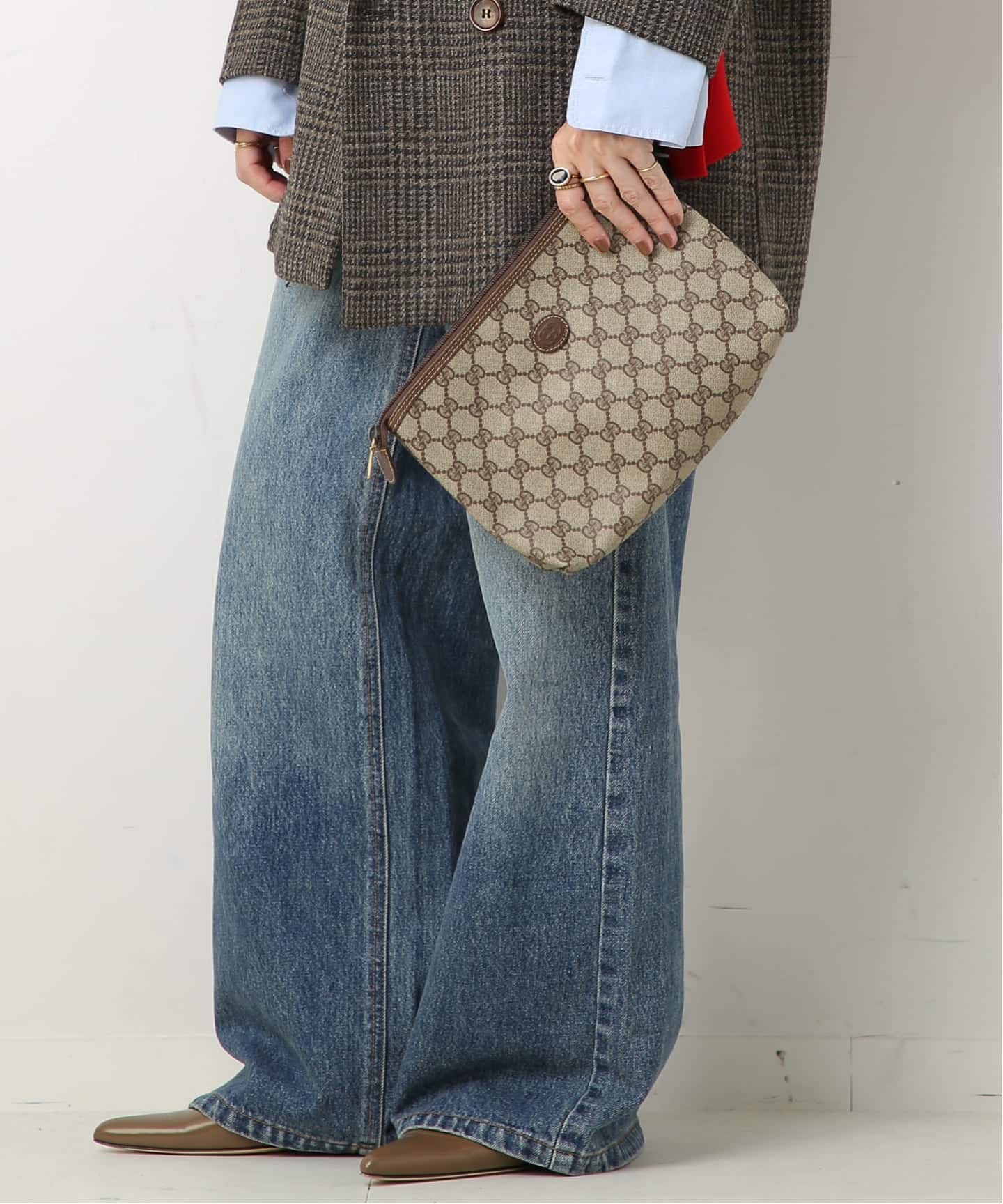 VINTAGE GUCCI /グッチ】 クラッチバッグ gg（その他バッグ