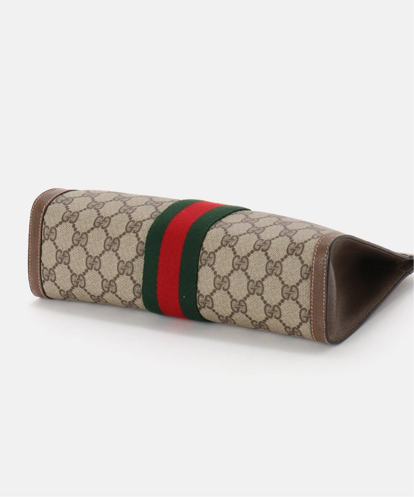 VINTAGE GUCCI /グッチ】 クラッチバッグ gg web（クラッチバッグ