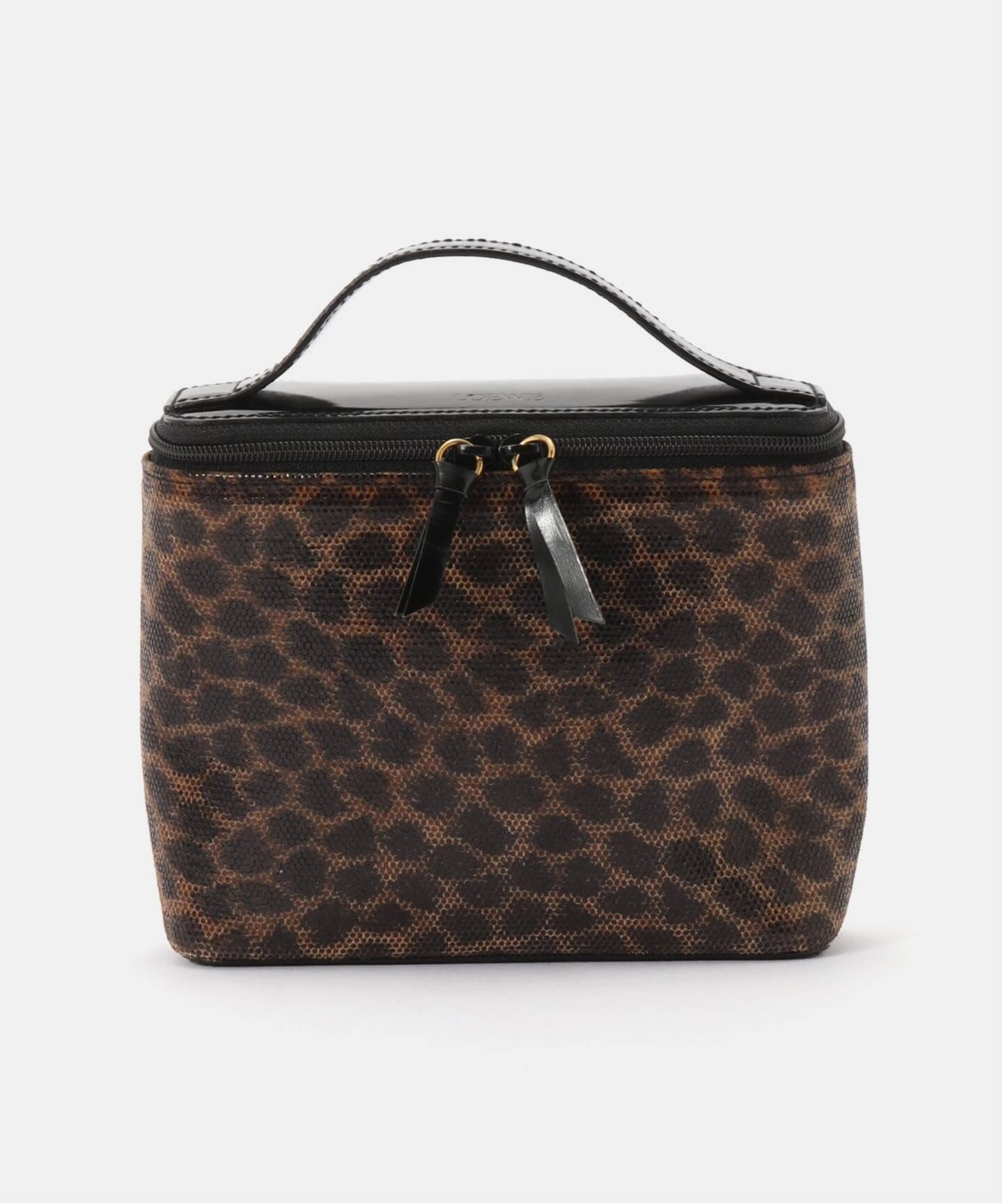VINTAGE LOEWE/ロエベ】ミニバニティバッグ leopard（ハンドバッグ