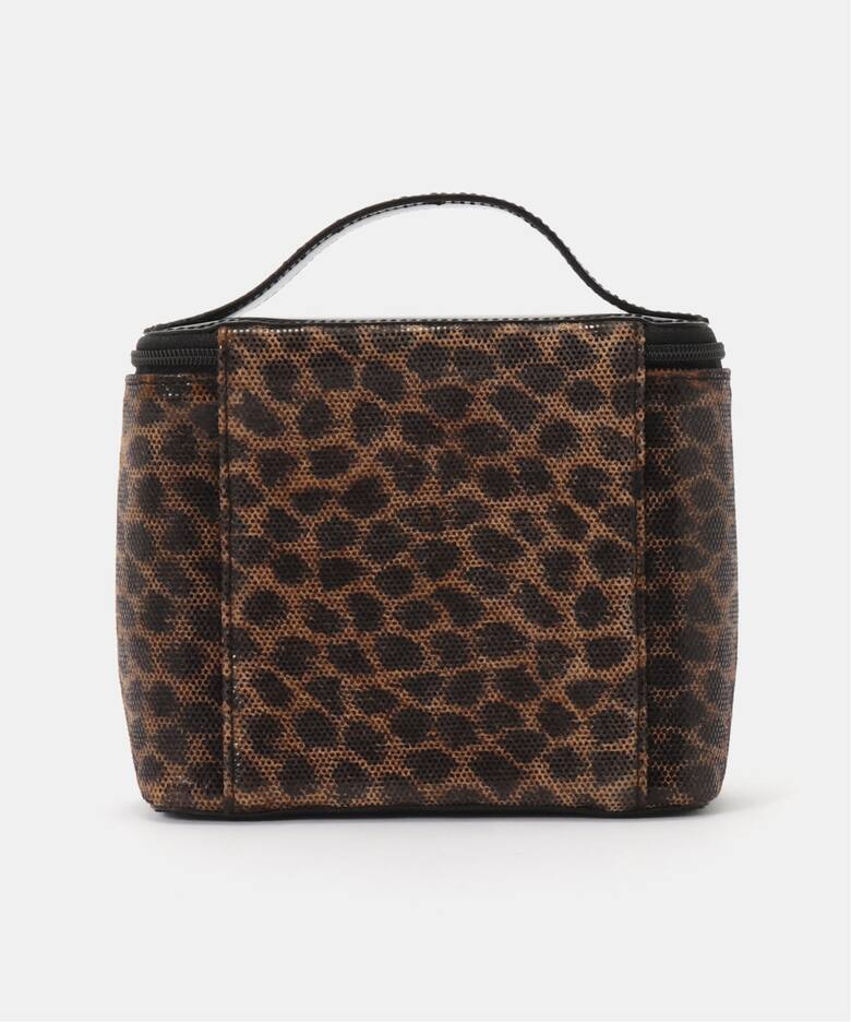 VINTAGE LOEWE/ロエベ】ミニバニティバッグ leopard（ハンドバッグ 
