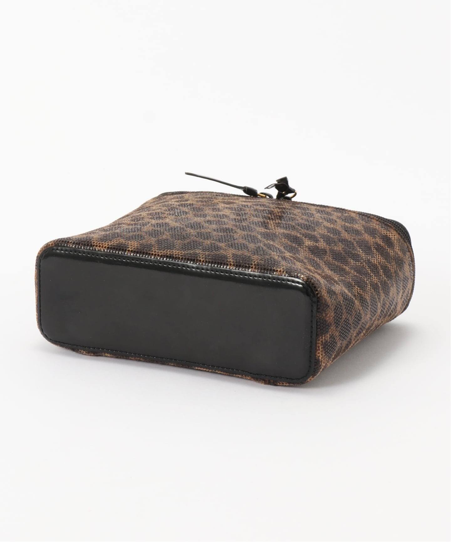 ロエベ バニティ バッグ ブラウン ブラック レオパード ポーチ ハンドバッグ VINTAGE LOEWE/ロエベ】ミニバニティバッグ leopard（ハンドバッグ