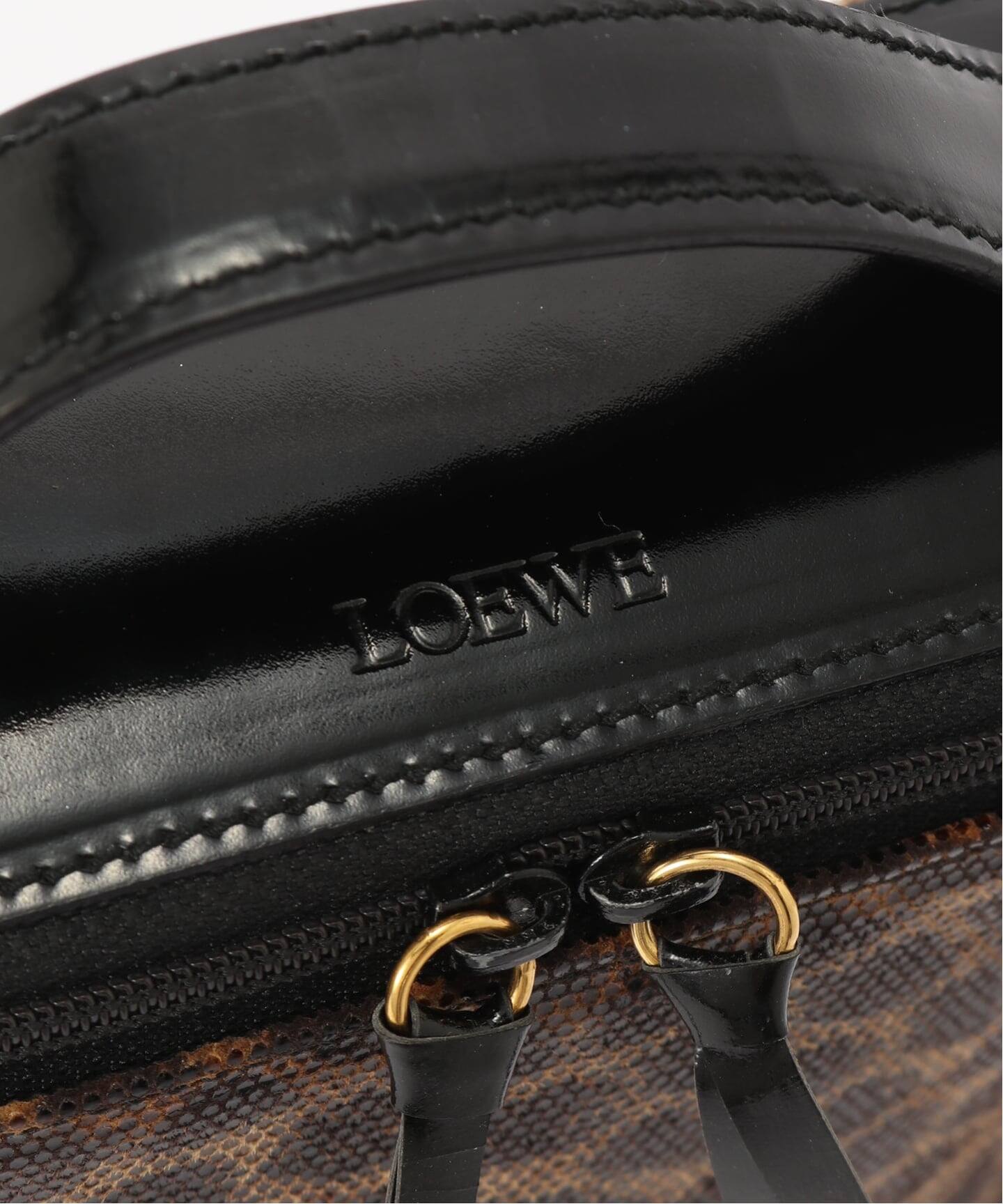 VINTAGE LOEWE/ロエベ】ミニバニティバッグ leopard（ハンドバッグ
