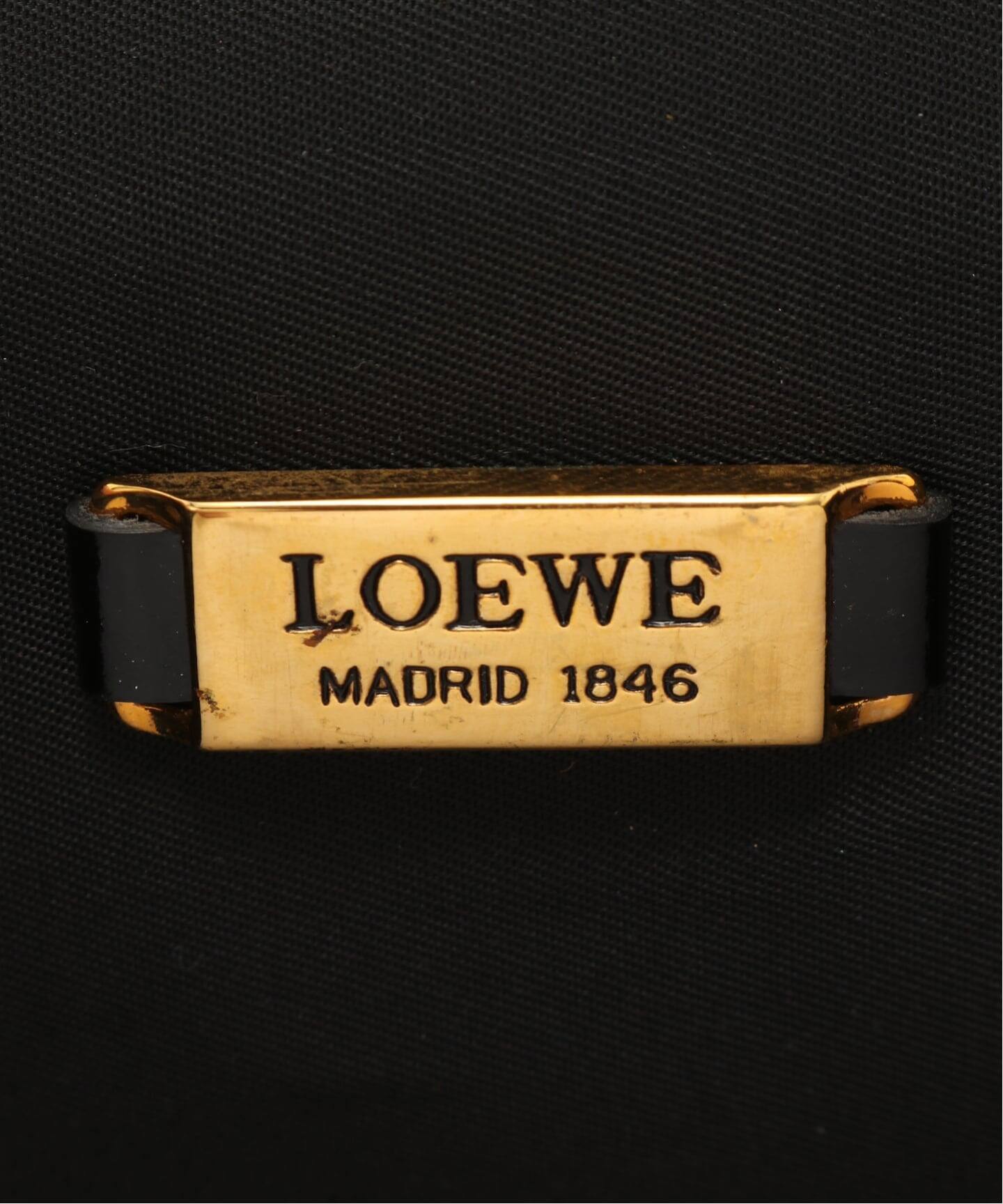 VINTAGE LOEWE/ロエベ】ミニバニティバッグ leopard（ハンドバッグ