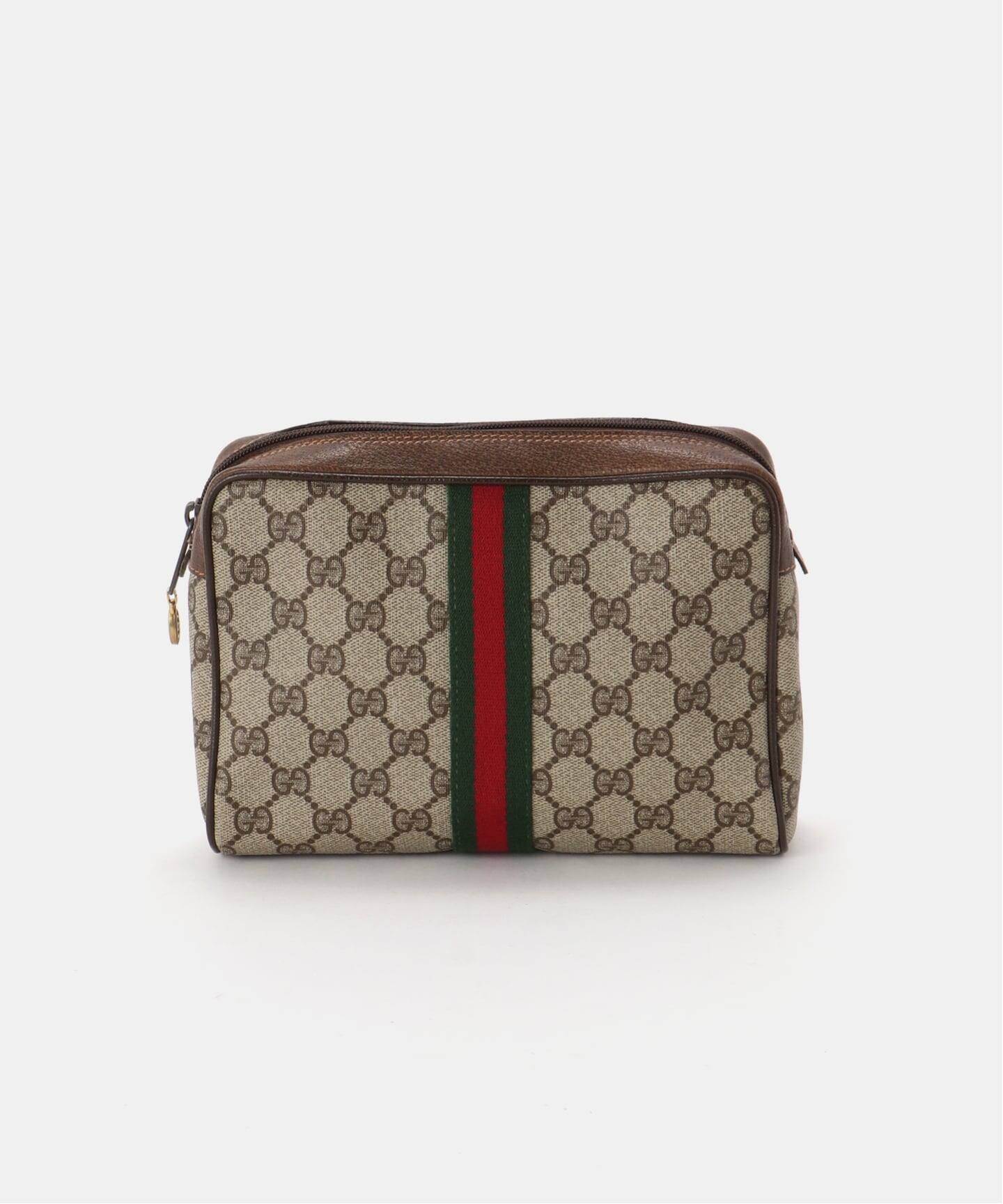 VINTAGE GUCCI /グッチ】 クラッチバッグ gg web（クラッチバッグ