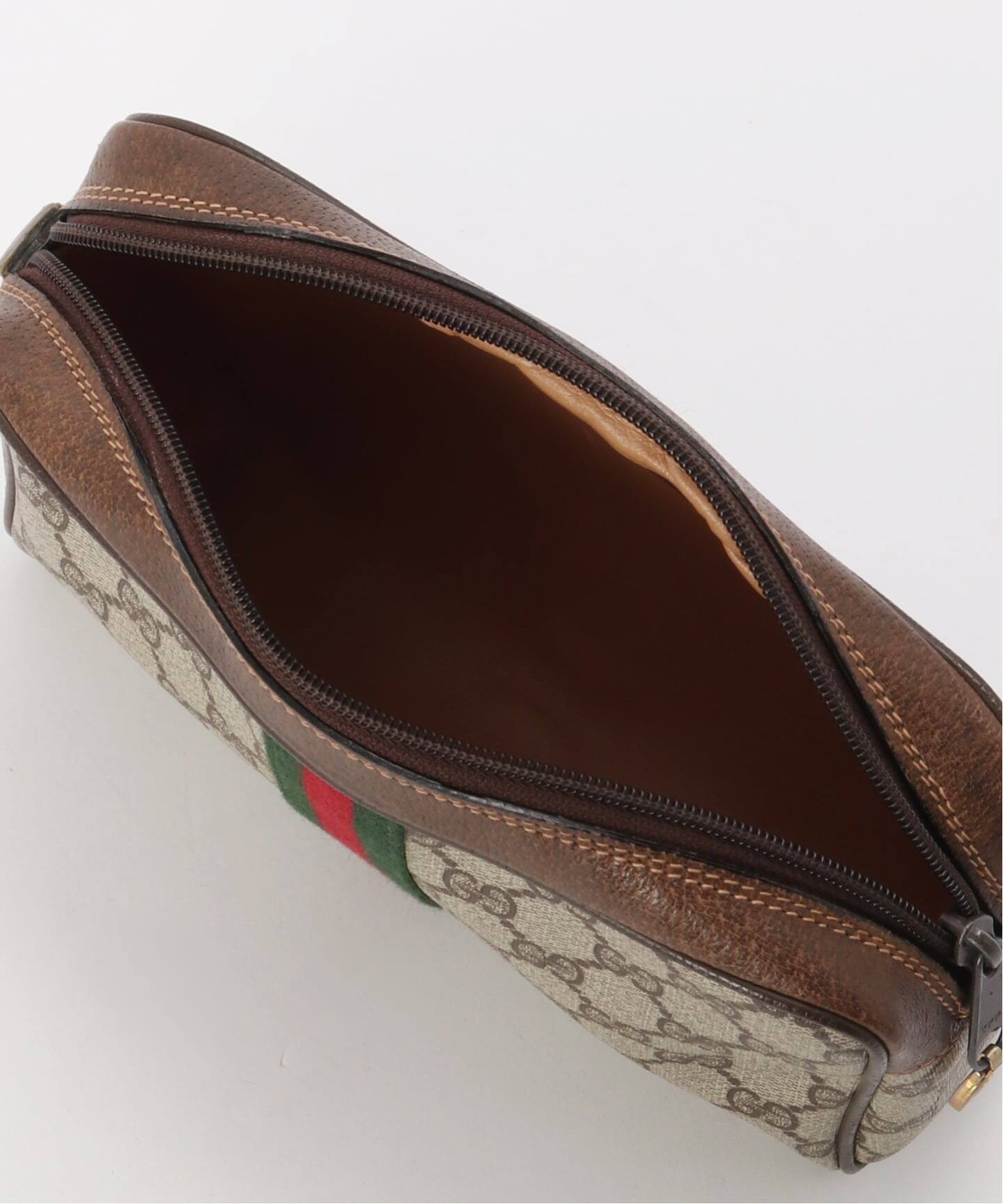 VINTAGE GUCCI /グッチ】 クラッチバッグ gg web（クラッチバッグ