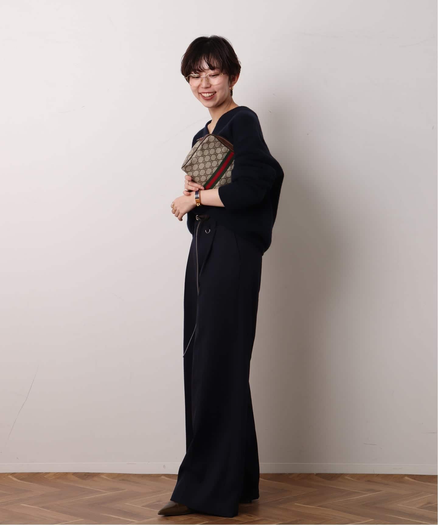 VINTAGE GUCCI /グッチ】 クラッチバッグ gg web（クラッチバッグ