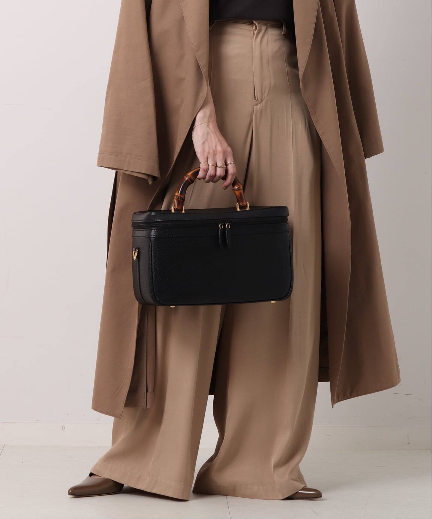 VINTAGE GUCCI/グッチ】Bamboo バニティバッグ（ハンドバッグ