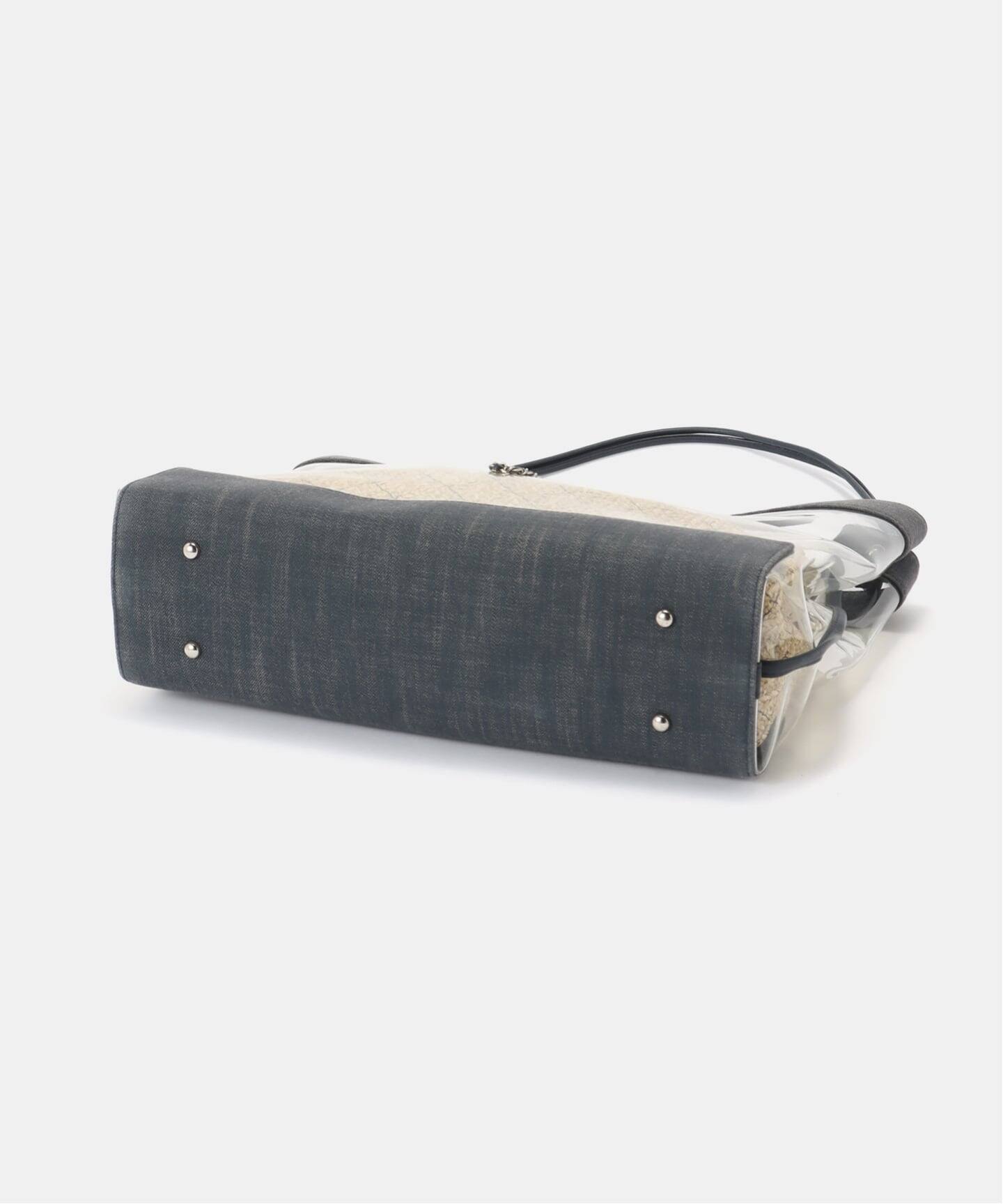 VINTAGE CHANEL/シャネル】ハンドバッグ 2way raffia（ハンドバッグ