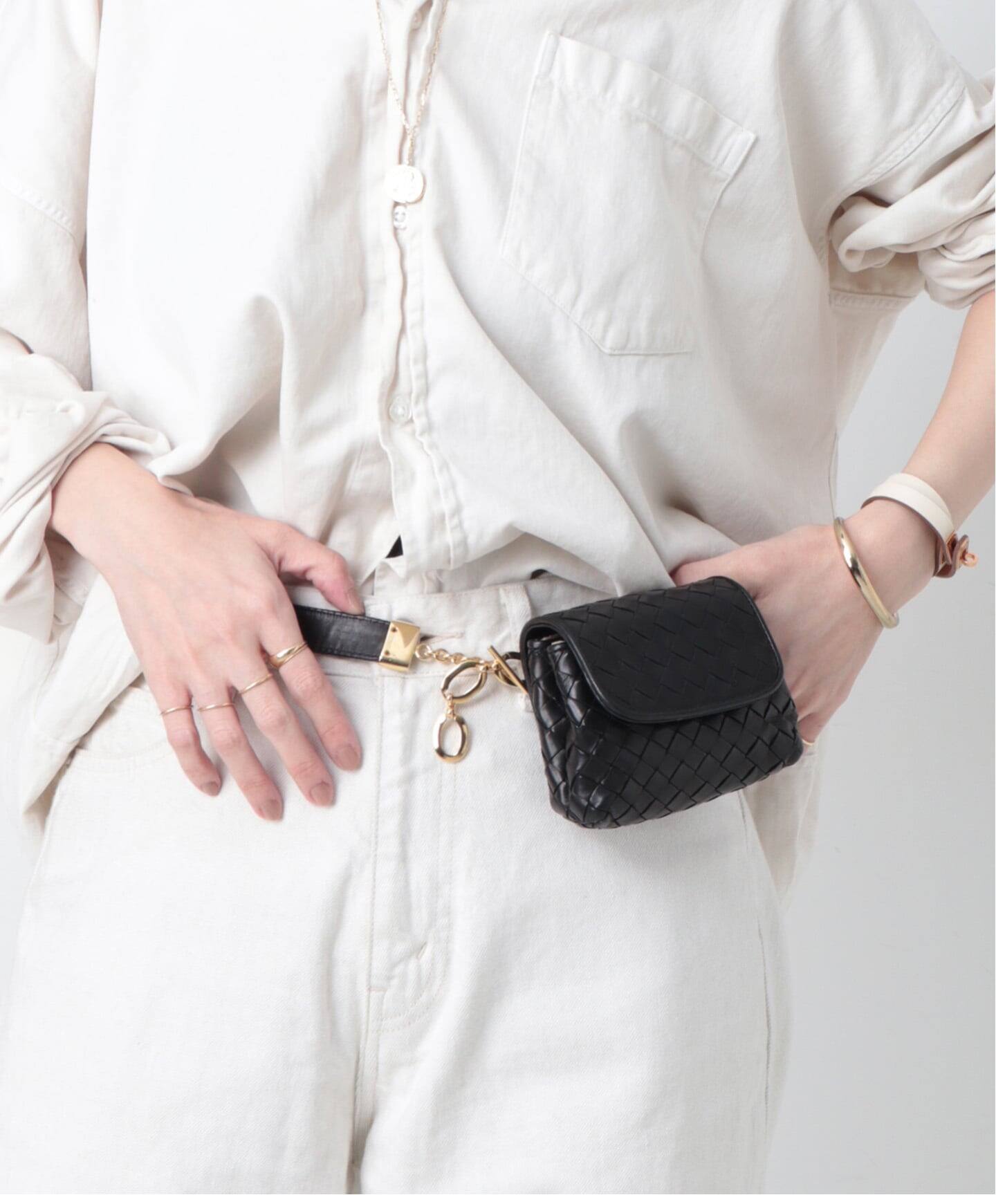 VINTAGE BOTTEGA VENETA/ボッテガ ヴェネタ】ウエストバッグ 