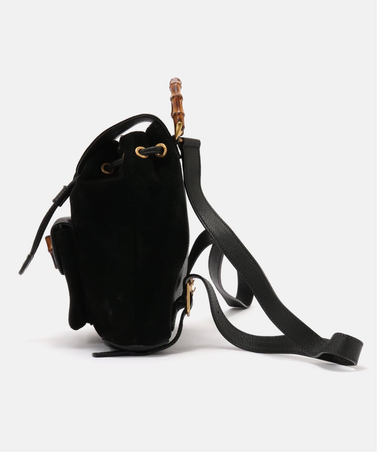 VINTAGE GUCCI/グッチ】Bamboo backpack mini suede（バックパック