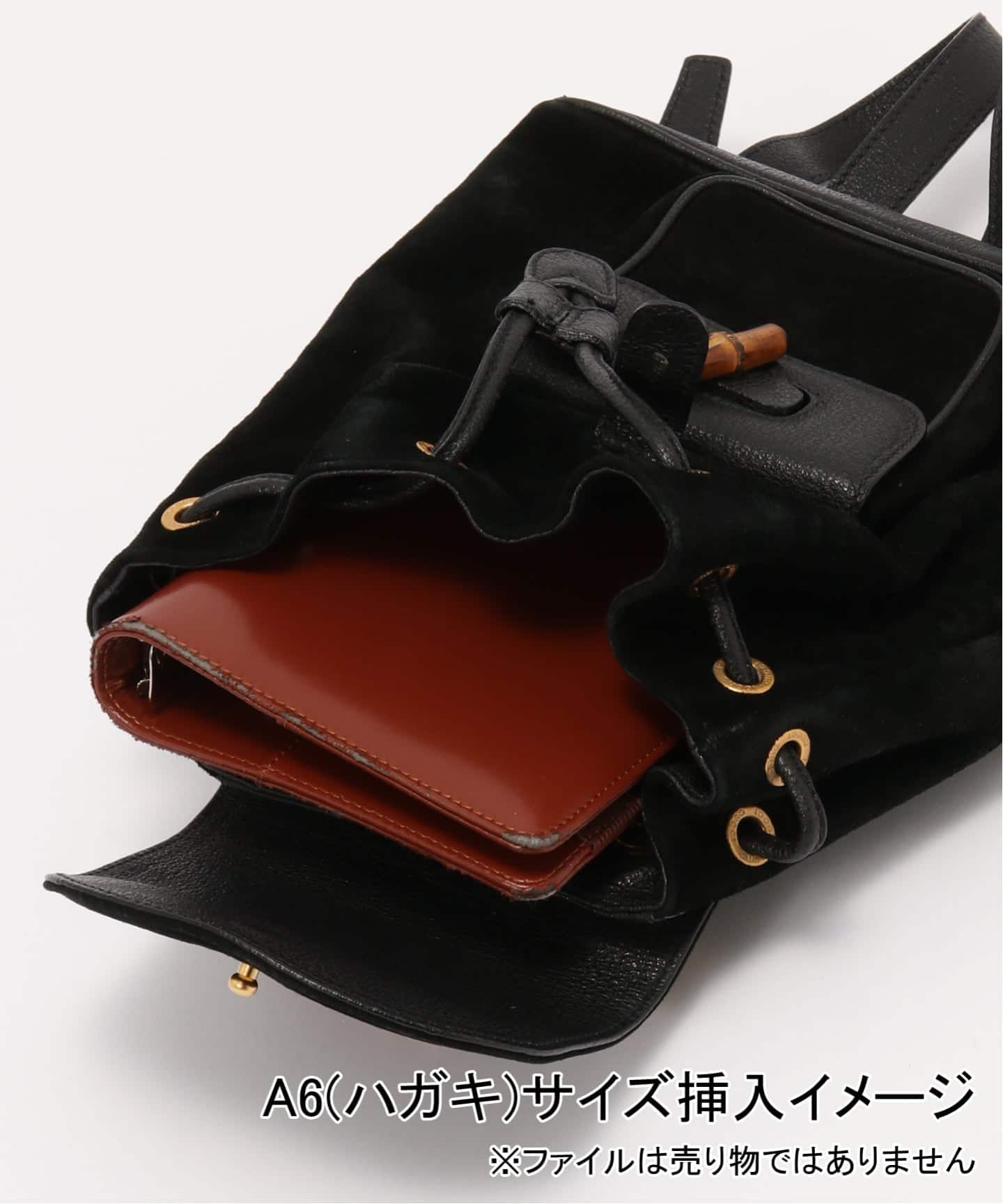 VINTAGE GUCCI/グッチ】Bamboo backpack mini suede（バックパック
