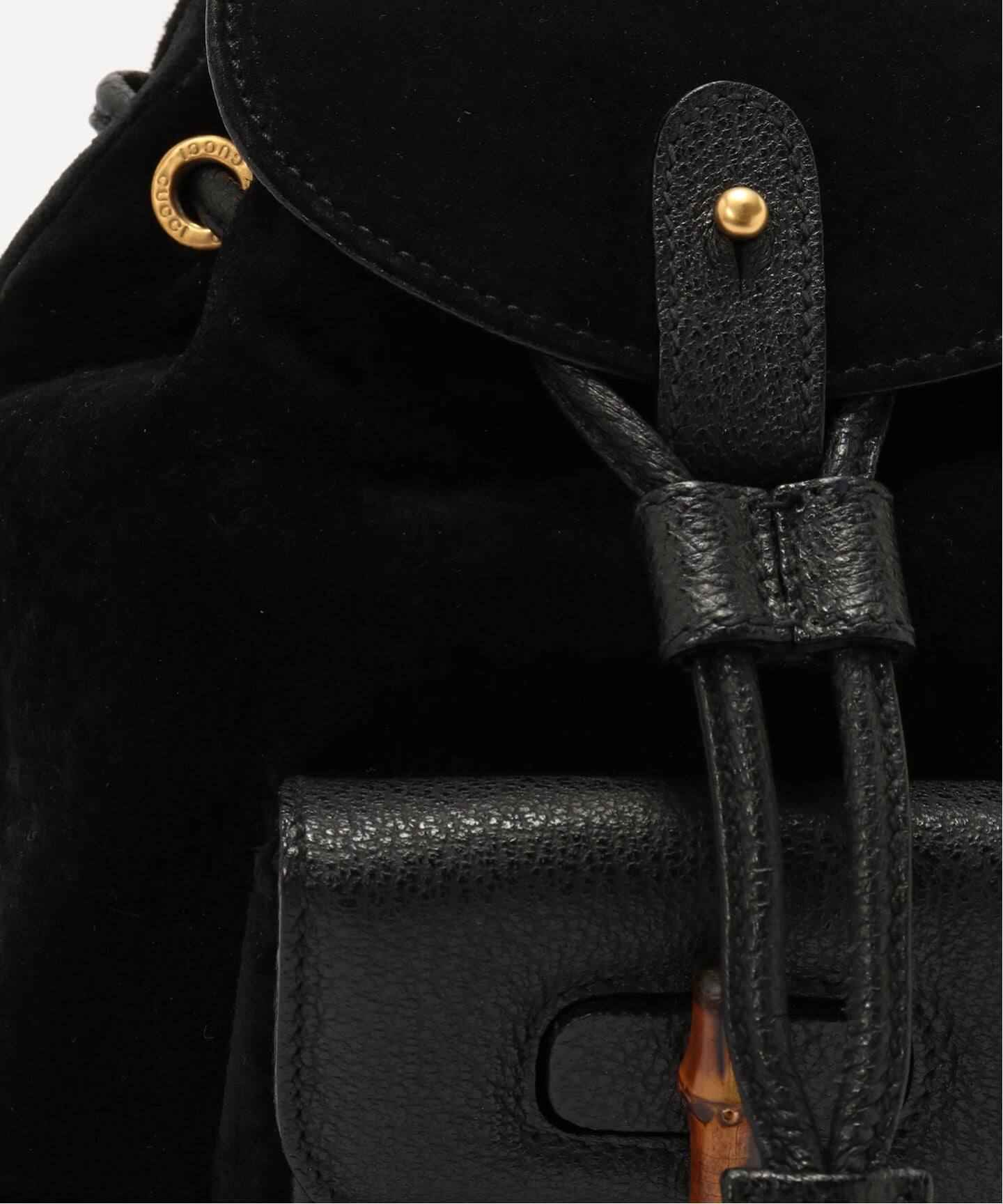 VINTAGE GUCCI/グッチ】Bamboo backpack mini suede（バックパック 