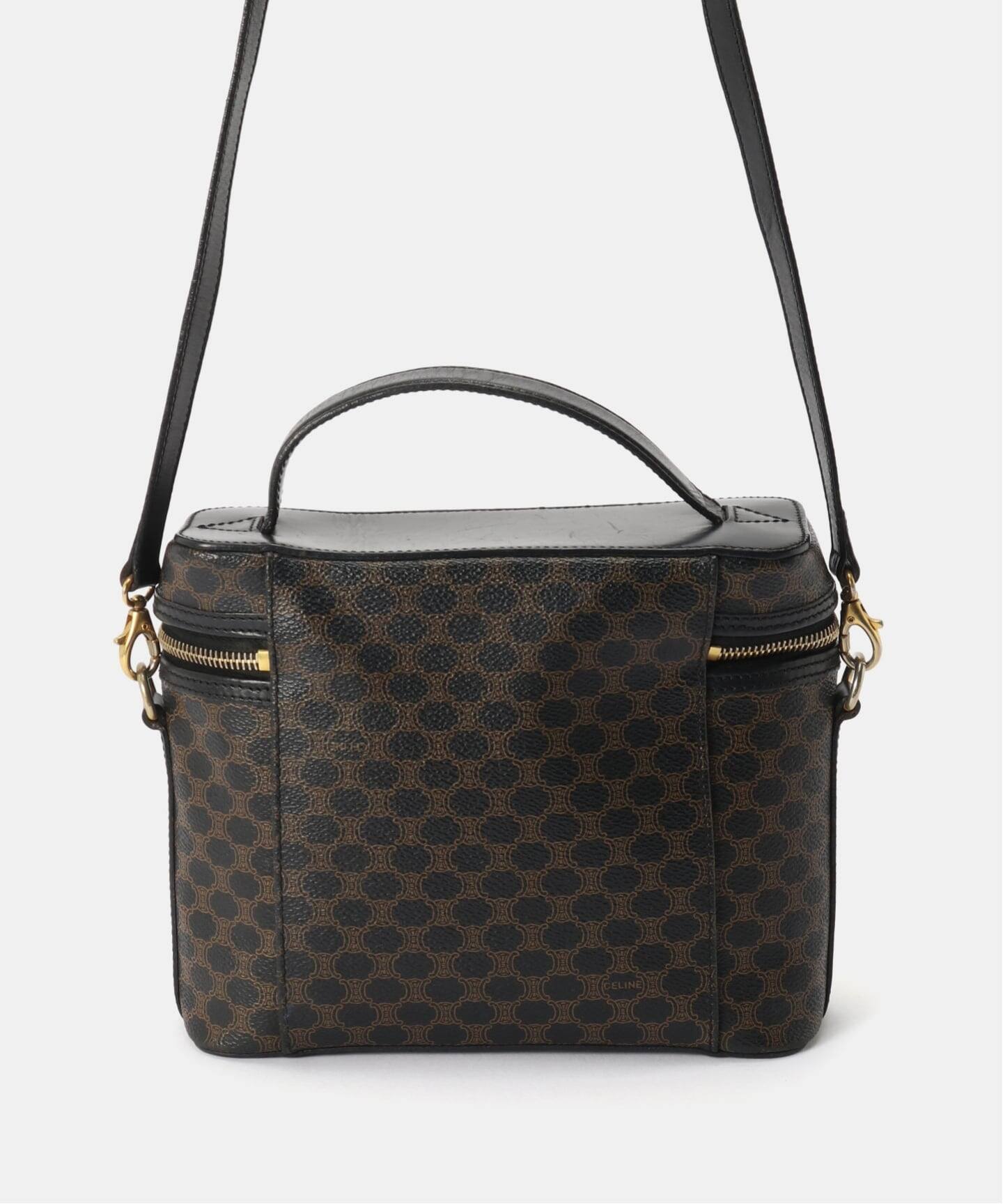 【美品✨】セリーヌ 2way バニティ カメラバッグ ダブルジップ マカダム 美品✨】セリーヌ 2way バニティ カメラバッグ ダブルジップ マカダム