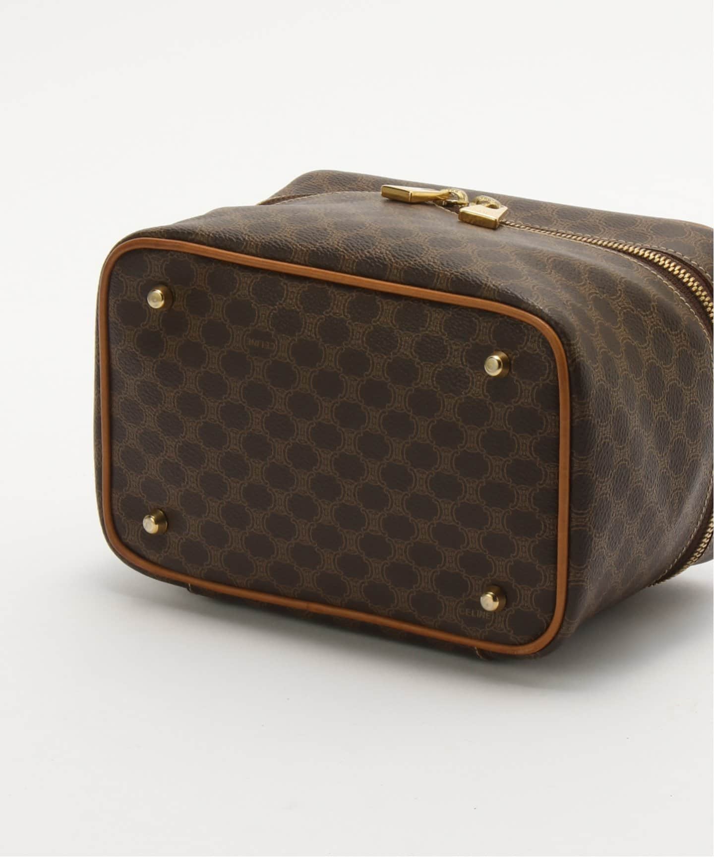 セリーヌ ヴィンンテージ マカダムバニティバッグ VINTAGE CELINE/セリーヌ】macadam バニティバッグ