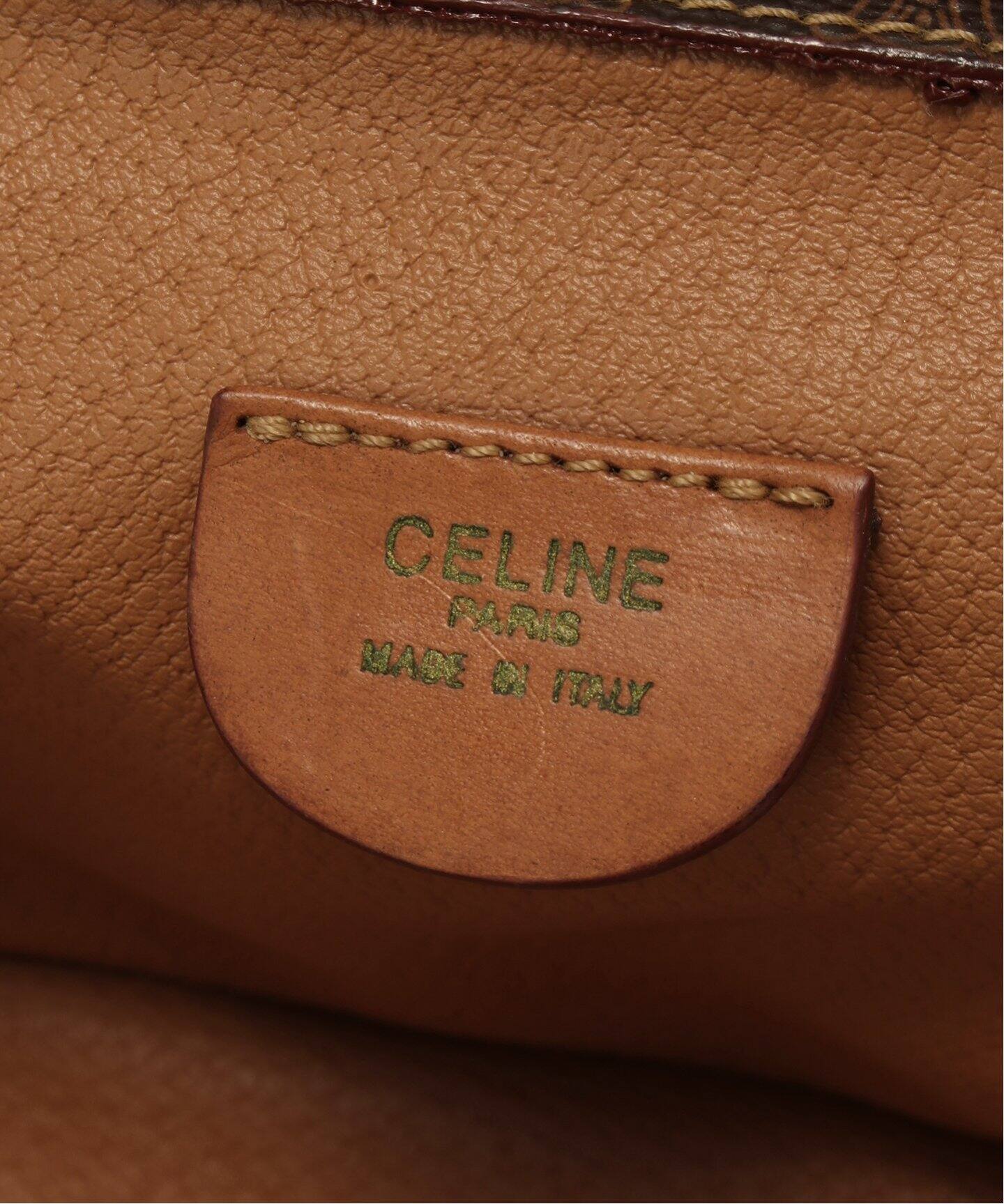 VINTAGE CELINE/セリーヌ】macadam バニティバッグ（ハンドバッグ
