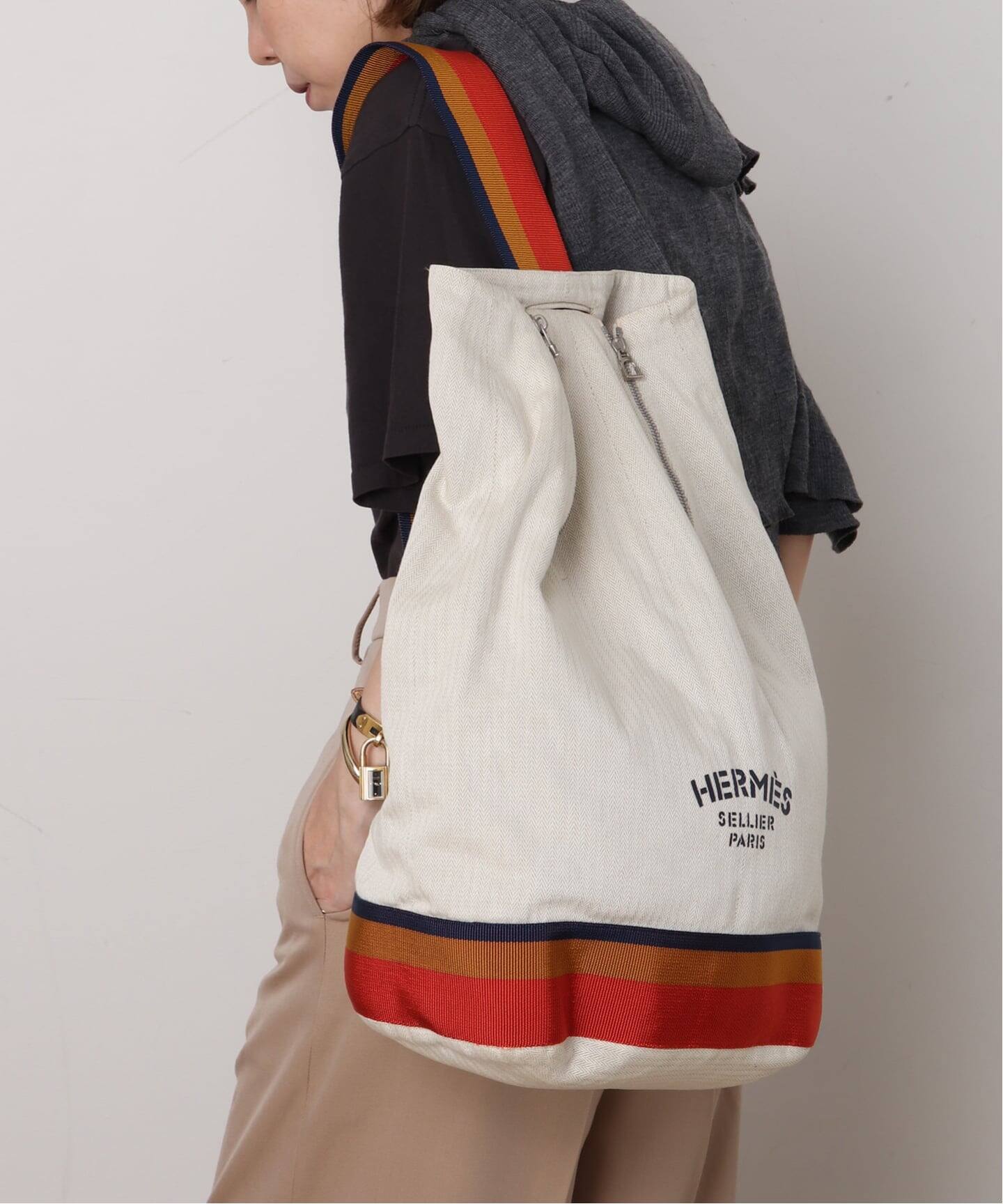 VINTAGE HERMES/エルメス】Cavalier gm（ショルダーバッグ