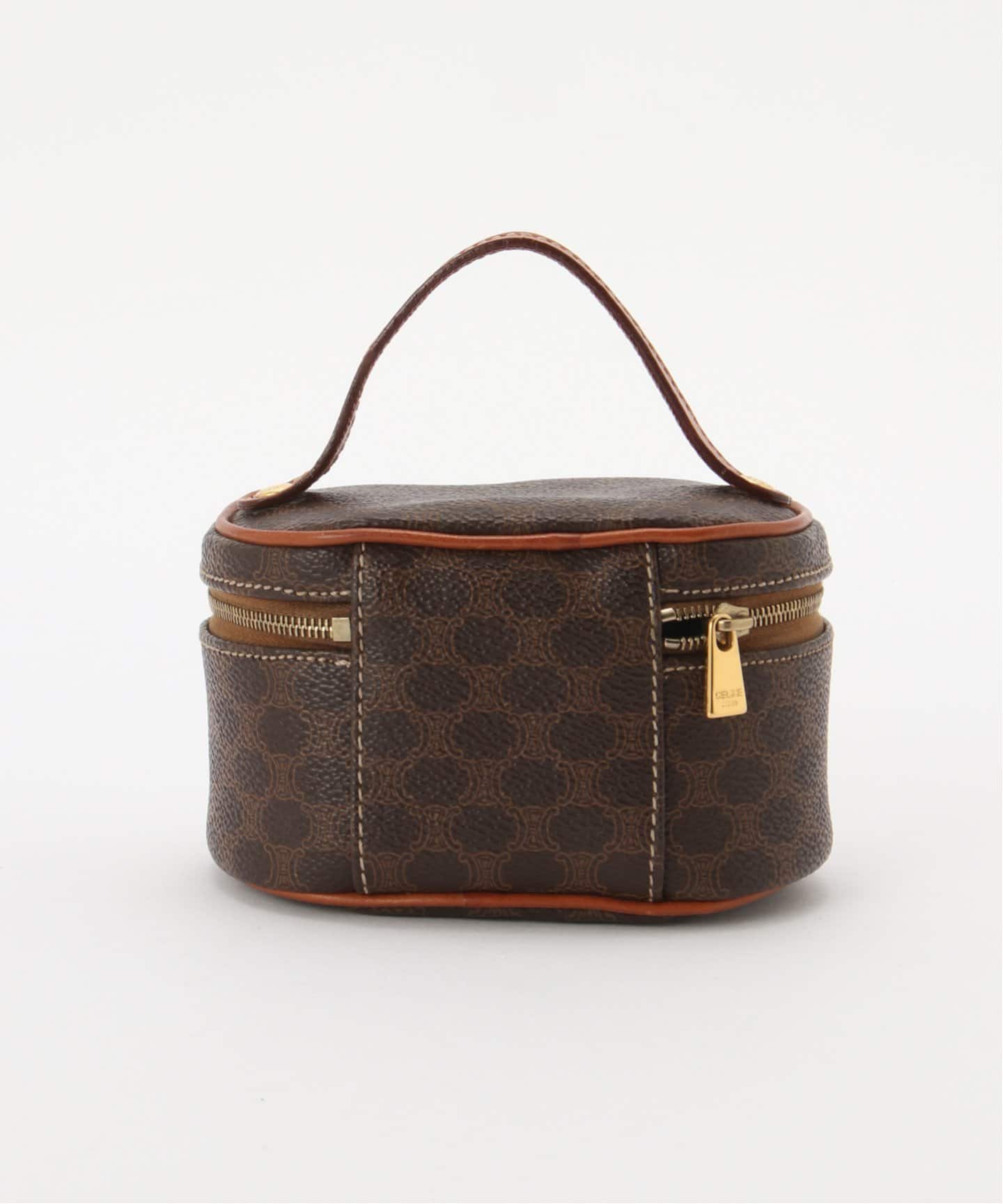 ●極美品✨　セリーヌ　アクセサリーポーチ　ハンドバッグ　バニティ　マカダム柄 VINTAGE CELINE/セリーヌ】macadam ミニバニティバッグ