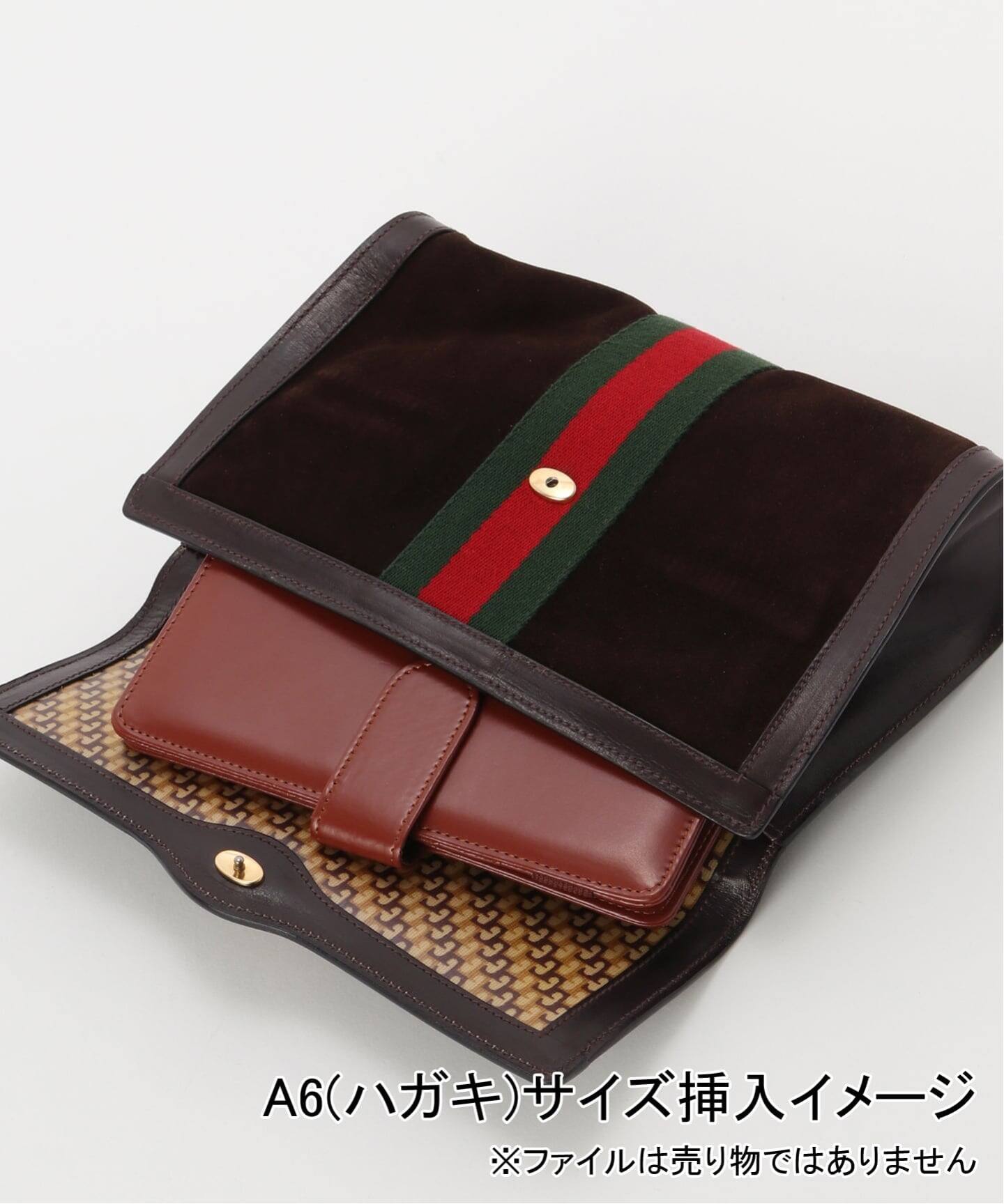 ビンテージGucci スエード クラッチバッグ VINTAGE GUCCI/グッチ】 クラッチバッグ web suede（クラッチバッグ