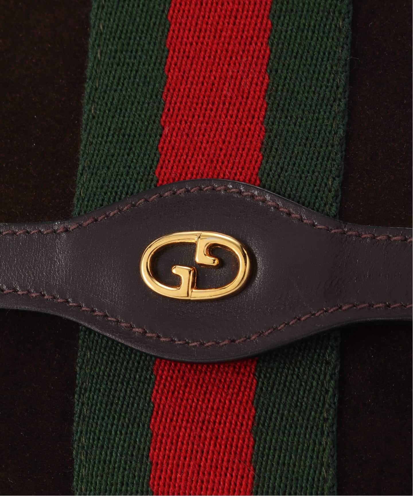 VINTAGE GUCCI/グッチ】 クラッチバッグ web suede（クラッチバッグ