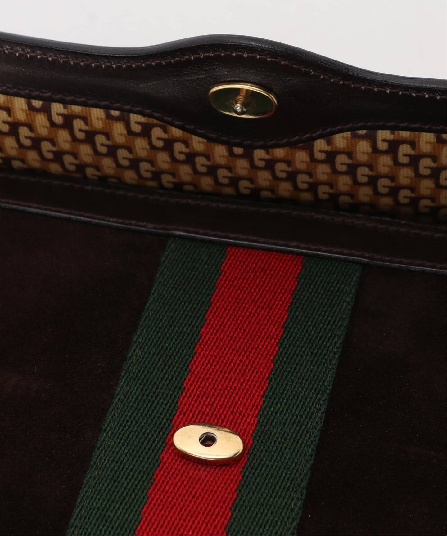 オールドグッチGUCCIヴィンテージスウェードクラッチバッグ茶色ブラウンカバン オールドグッチGUCCIヴィンテージスウェードクラッチバッグ茶色