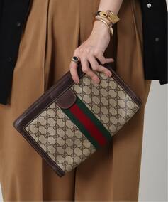 VINTAGE GUCCI /グッチ】クラッチバッグ gg web（クラッチバッグ 