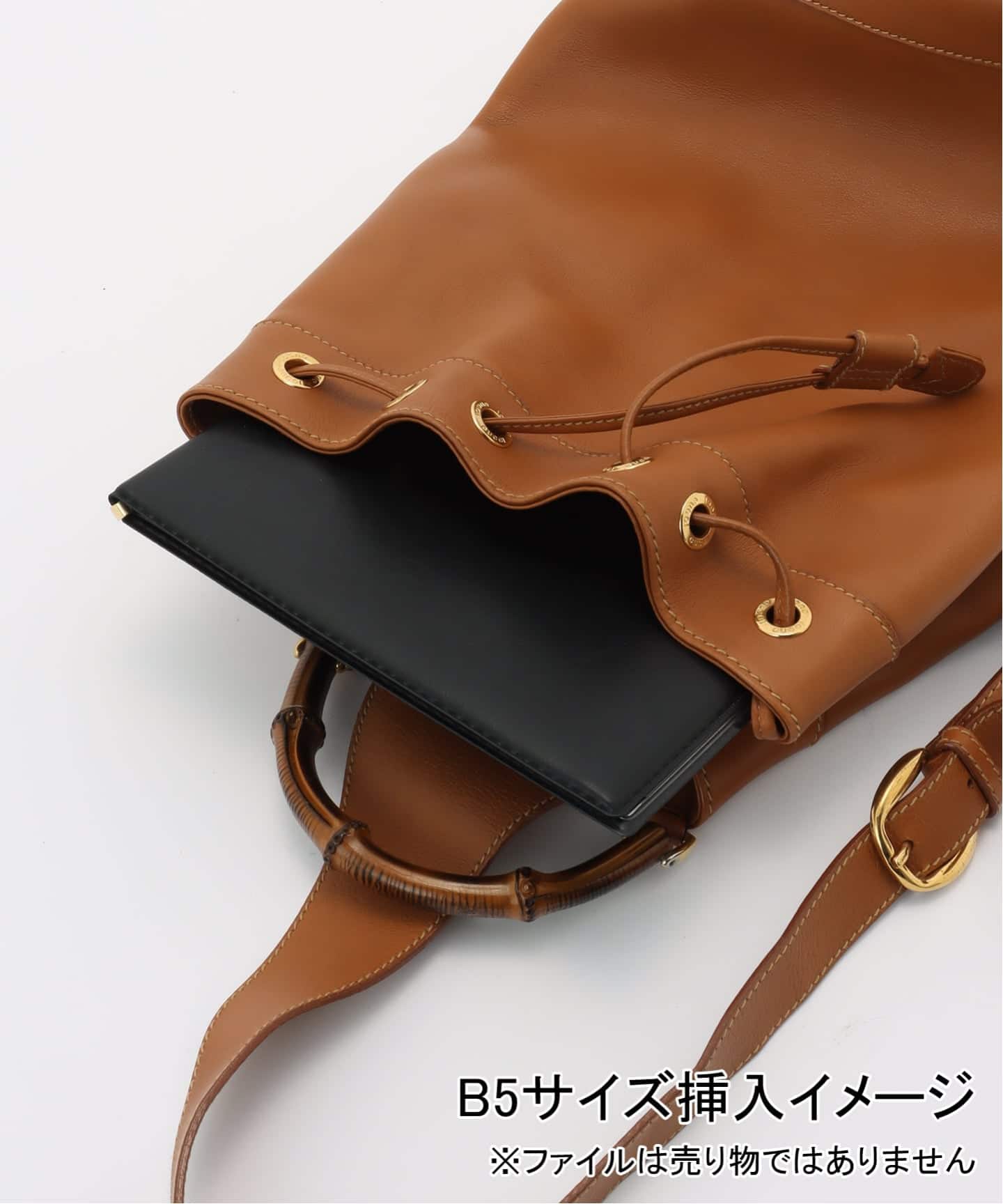 VINTAGE GUCCI/グッチ】Bamboo ワンショルダーバッグ
