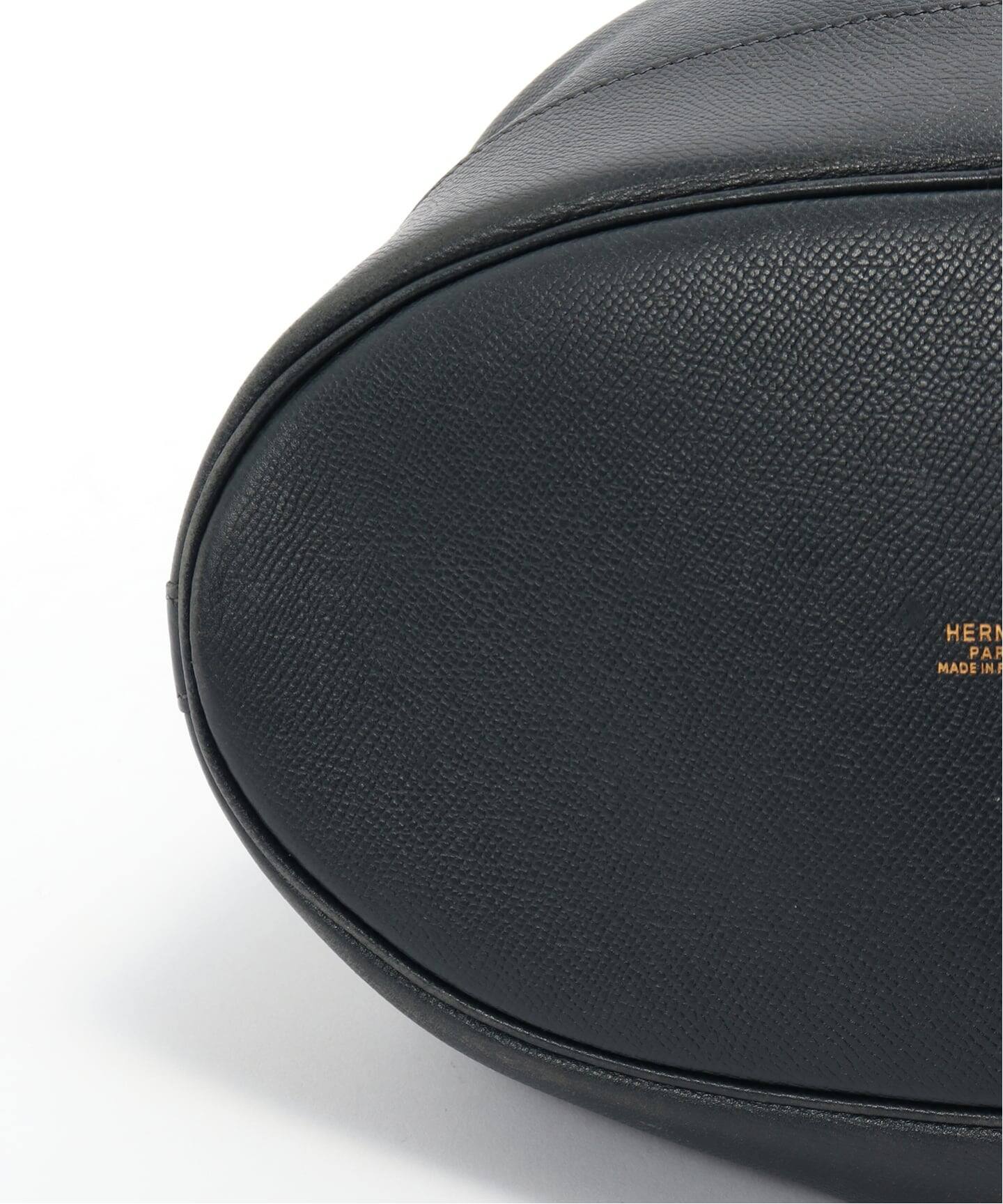 VINTAGE HERMES / エルメス マーケットGM ネイビー（ハンドバッグ
