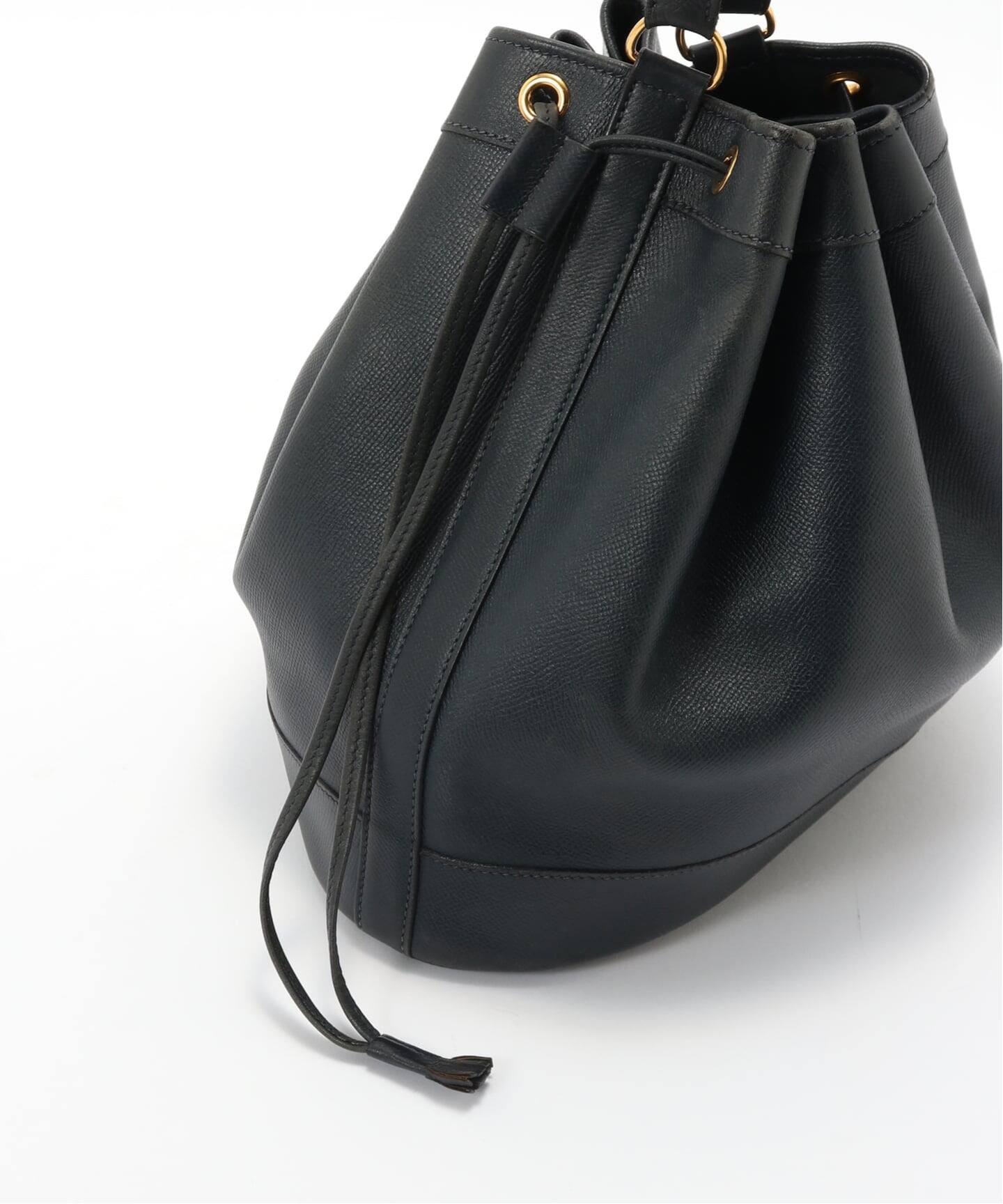 VINTAGE HERMES / エルメス マーケットGM ネイビー（ハンドバッグ