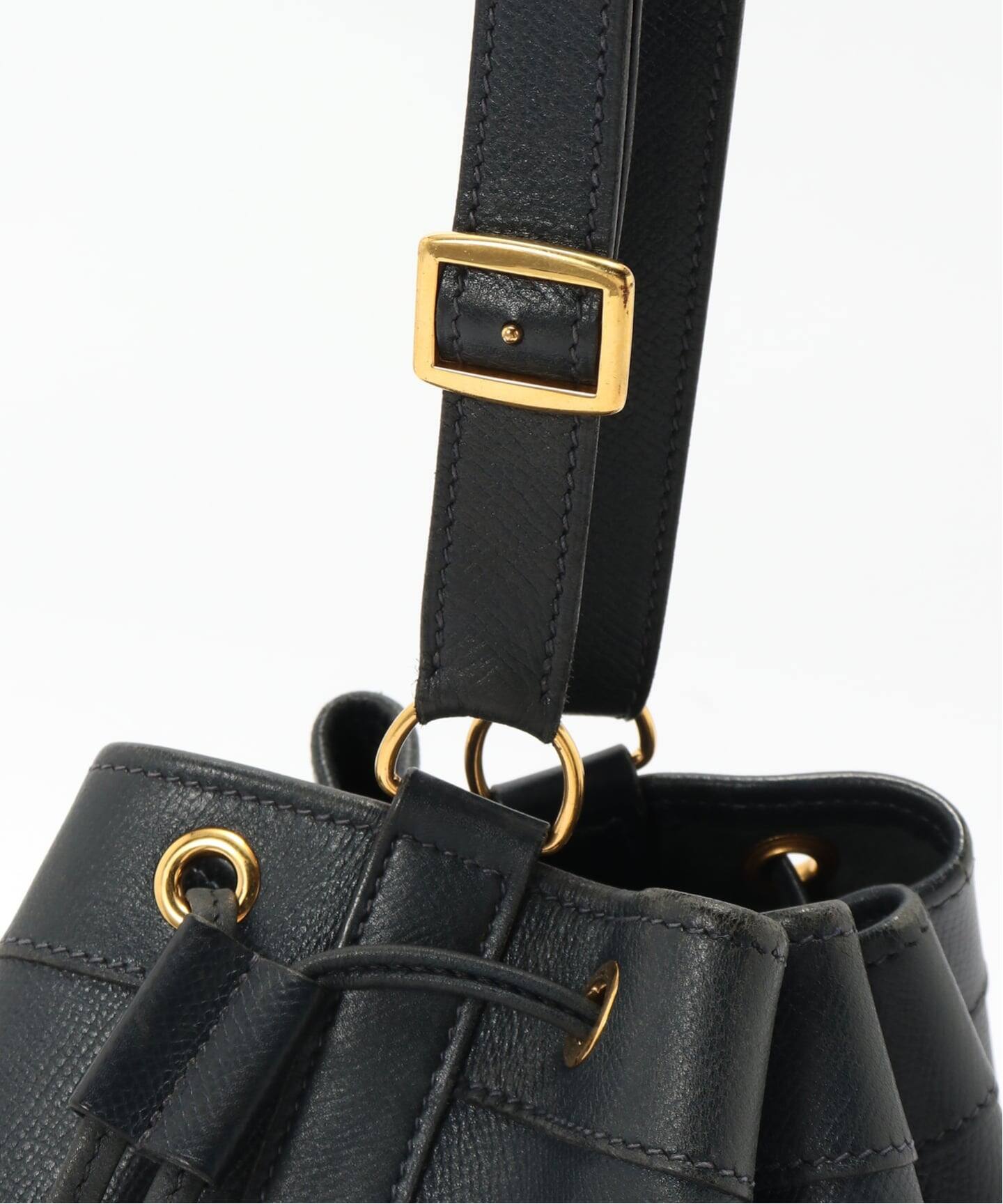 VINTAGE HERMES / エルメス マーケットGM ネイビー（ハンドバッグ