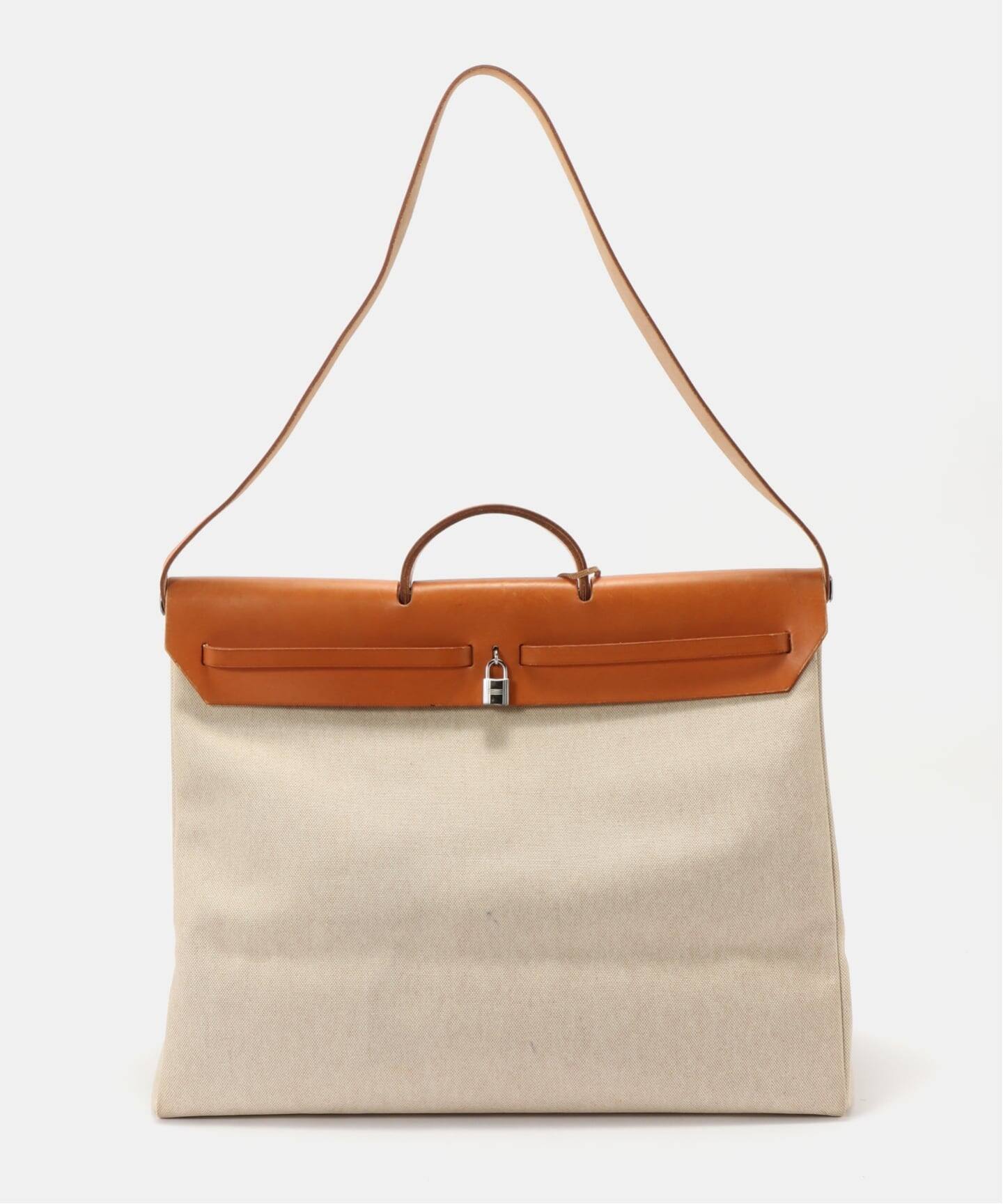 VINTAGE HERMES / エルメス エールバッグGM NAT [B]（ショルダーバッグ