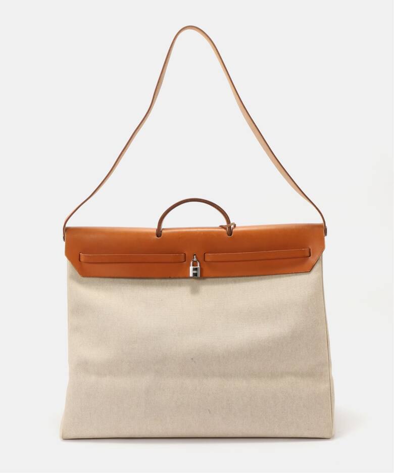 VINTAGE HERMES / エルメス エールバッグGM NAT [B]（ショルダーバッグ 