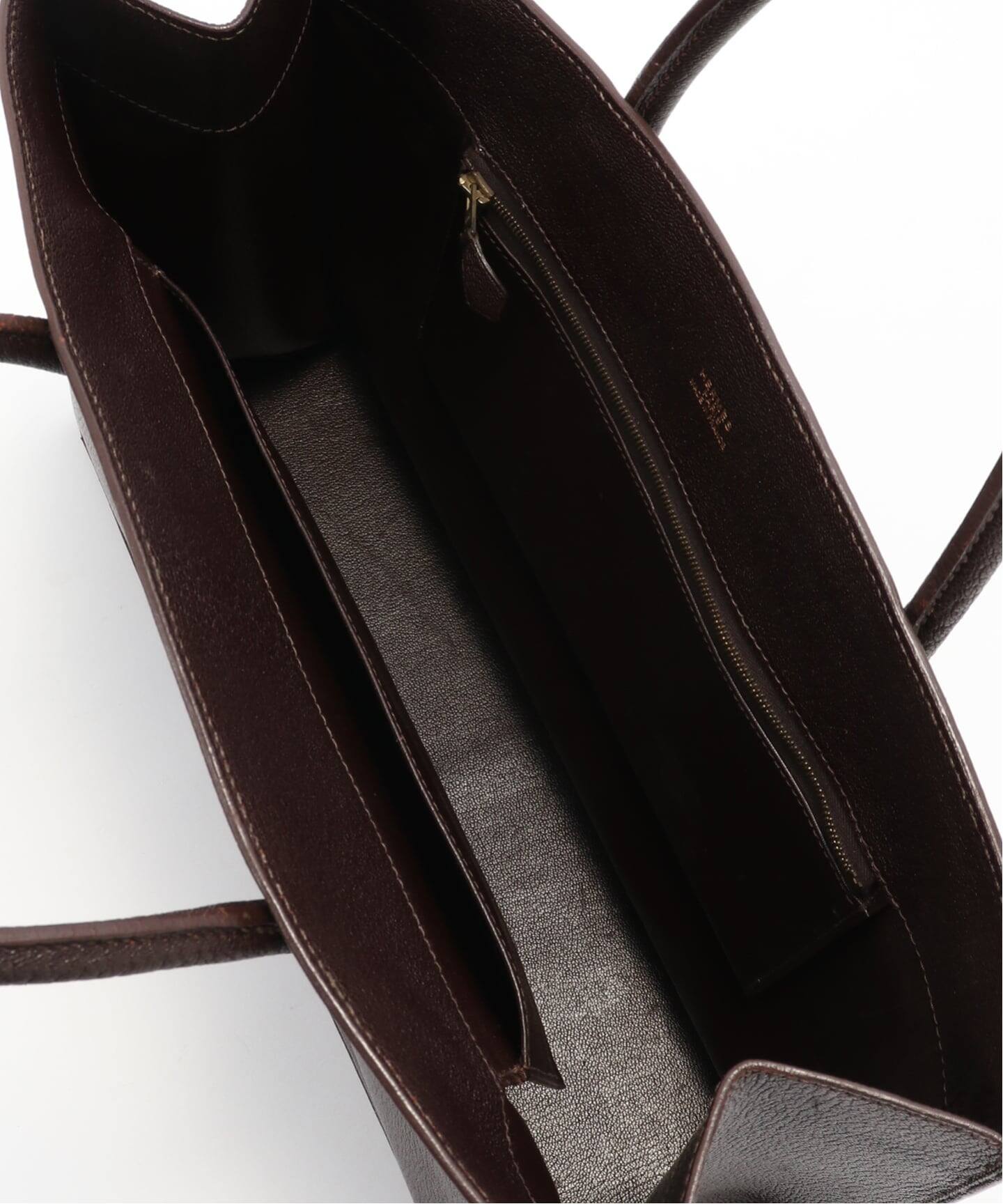 VINTAGE HERMES / エルメス ホワイトバス GM ブラウン（ハンドバッグ
