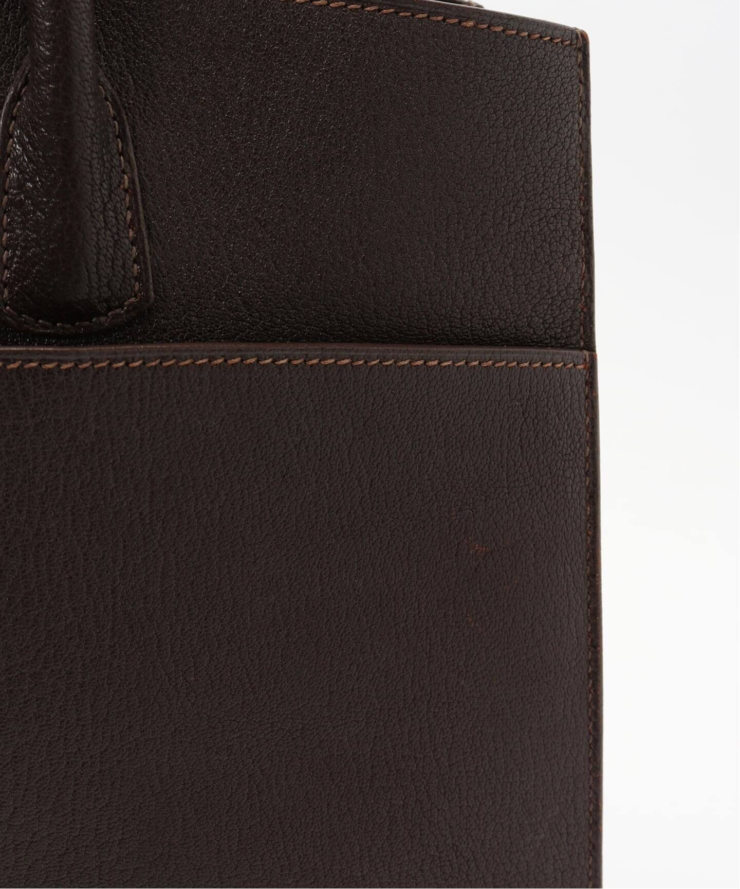 VINTAGE HERMES / エルメス ホワイトバス GM ブラウン（ハンドバッグ