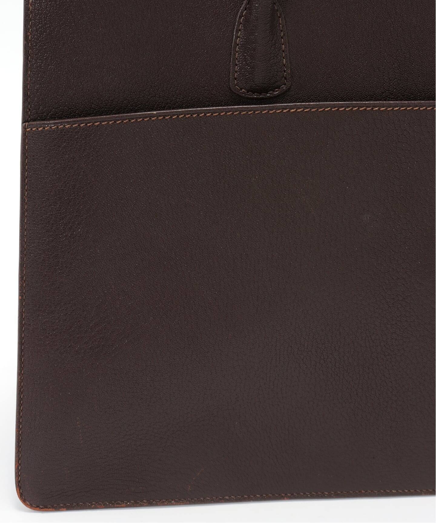 VINTAGE HERMES / エルメス ホワイトバス GM ブラウン（ハンドバッグ