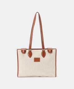 VINTAGE HERMES / エルメス カバ35 トワルアッシュ（トートバッグ 
