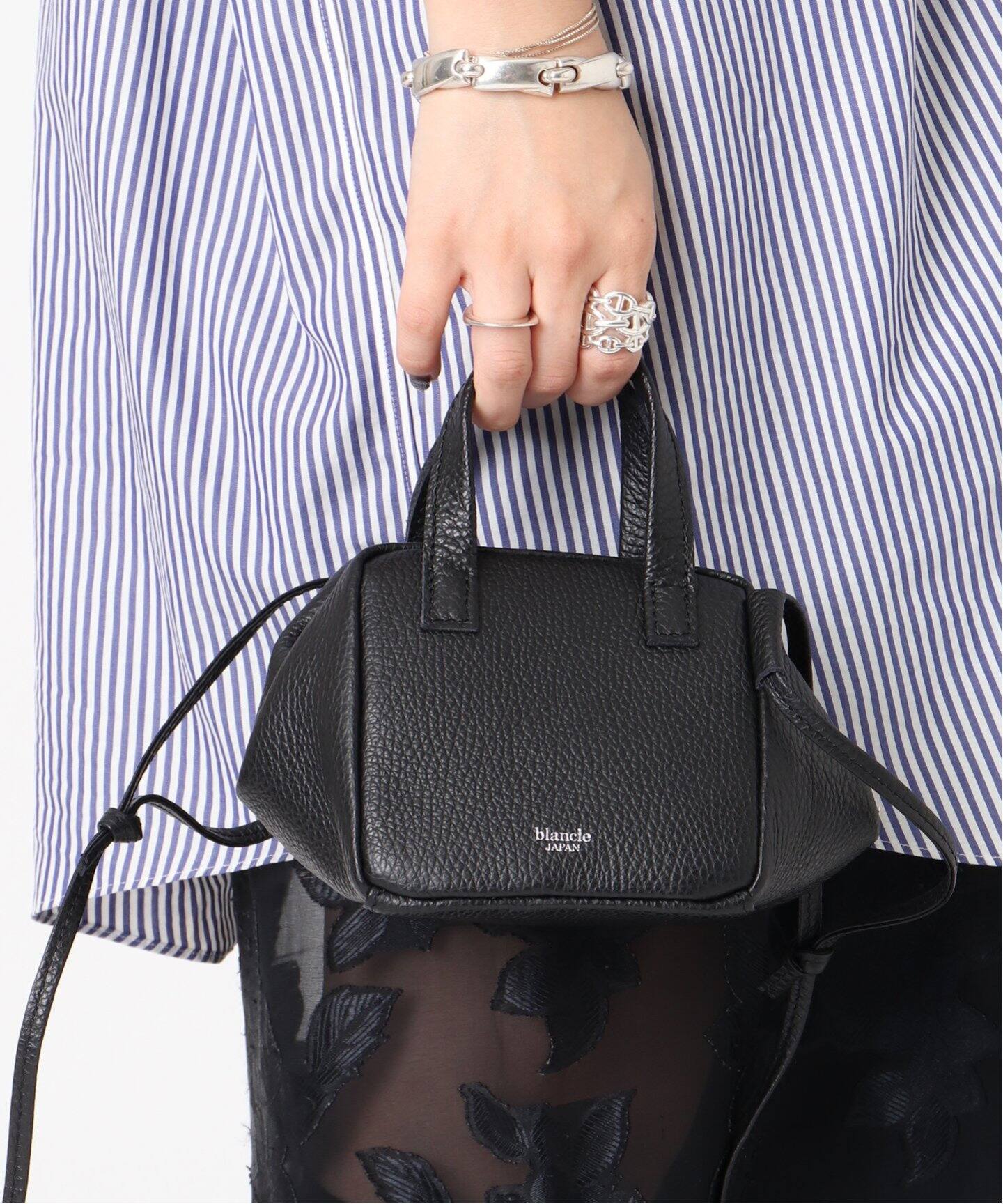 blancle/ ブランクレ】S.LETHER Deformation dice bag