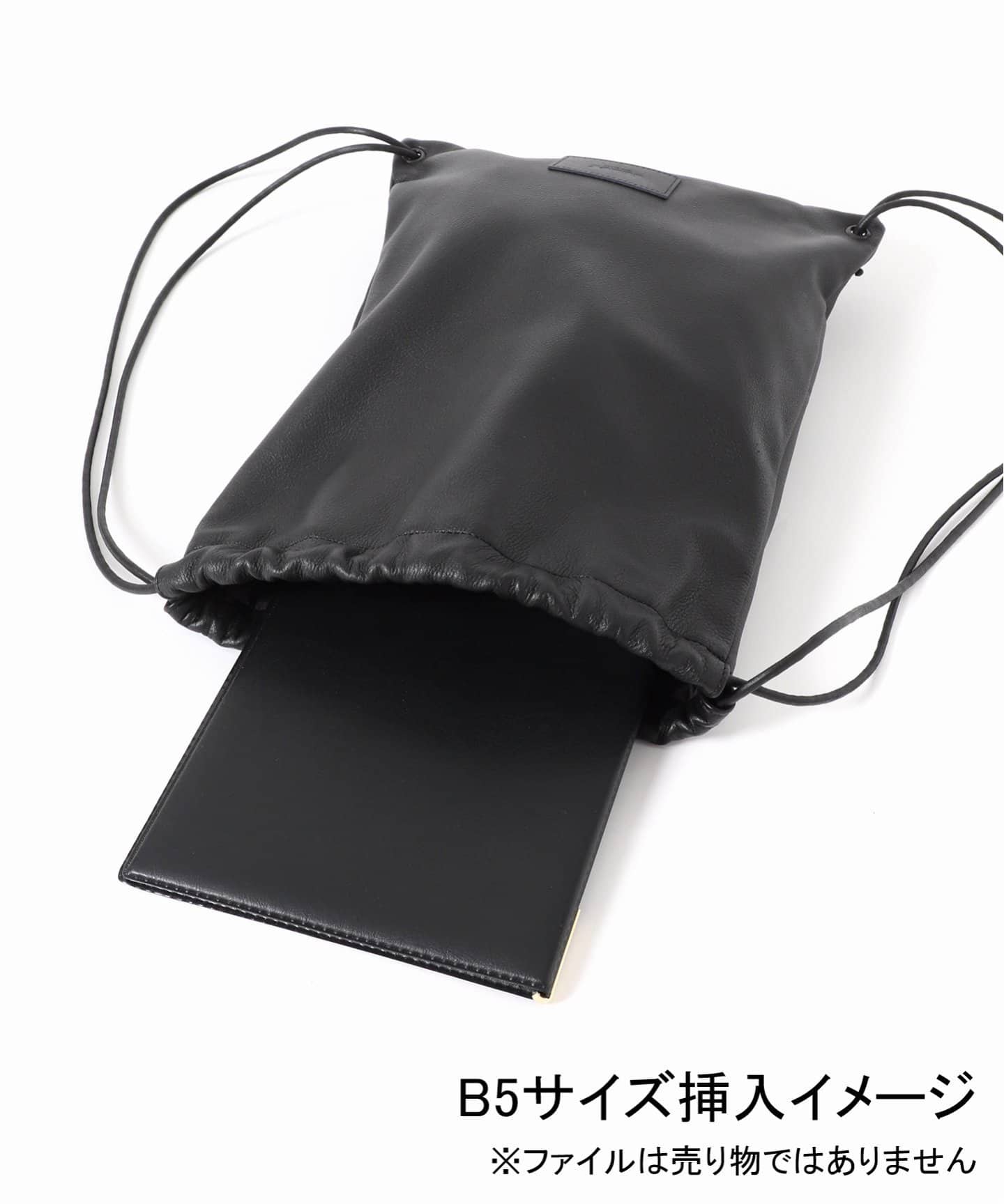 まるこ　新品未使用♡ IENA BLACK ナップサック BLACK ナップサック（バックパック／リュック）｜IENA（イエナ