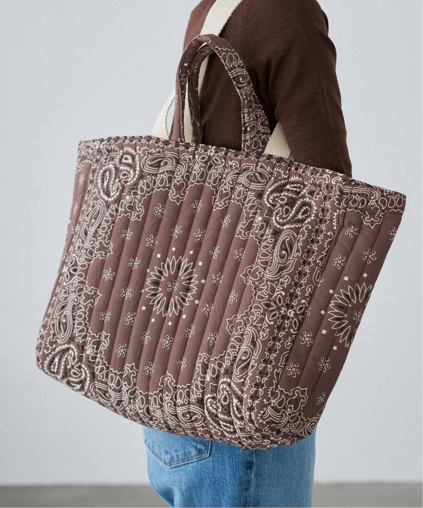 MALUS/マリュス BANDANA QUILTING BIG BAG トートバッグ（トート
