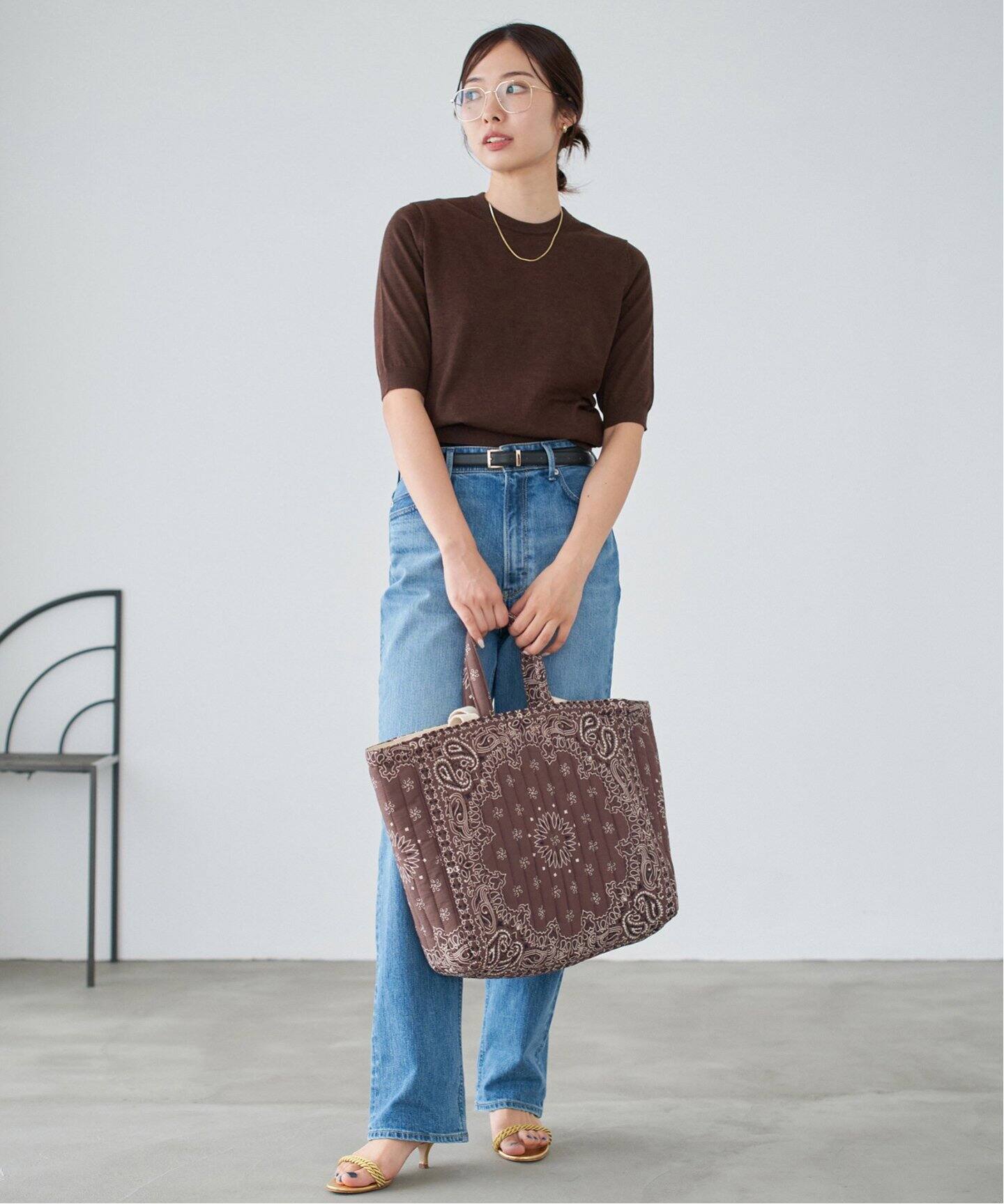 MALUS/マリュス BANDANA QUILTING BIG BAG トートバッグ（トートバッグ 