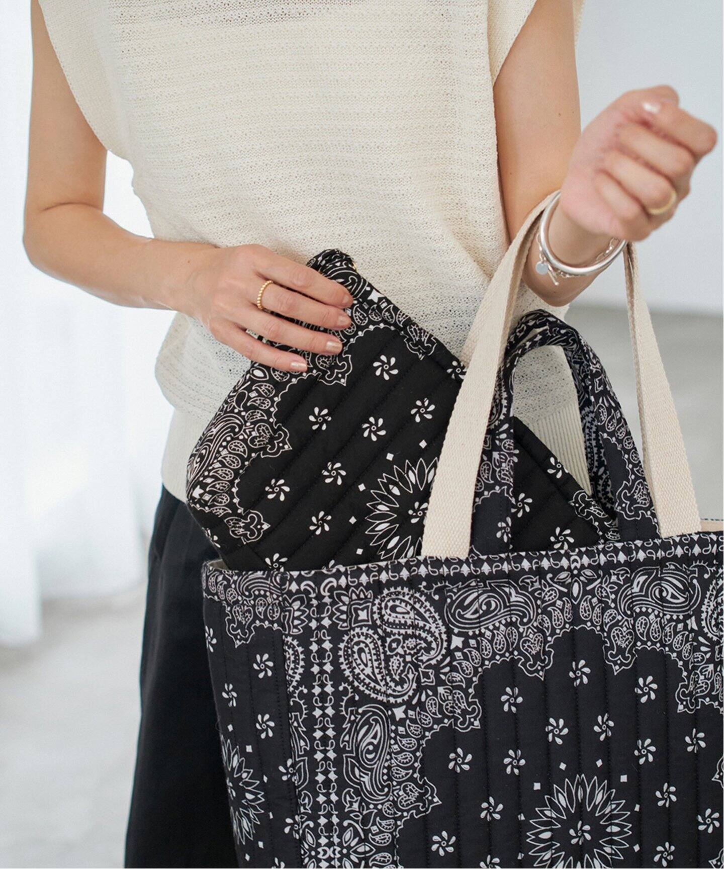 MALUS/マリュス BANDANA QUILTING POUCH ポーチ（ポーチ）｜IENA