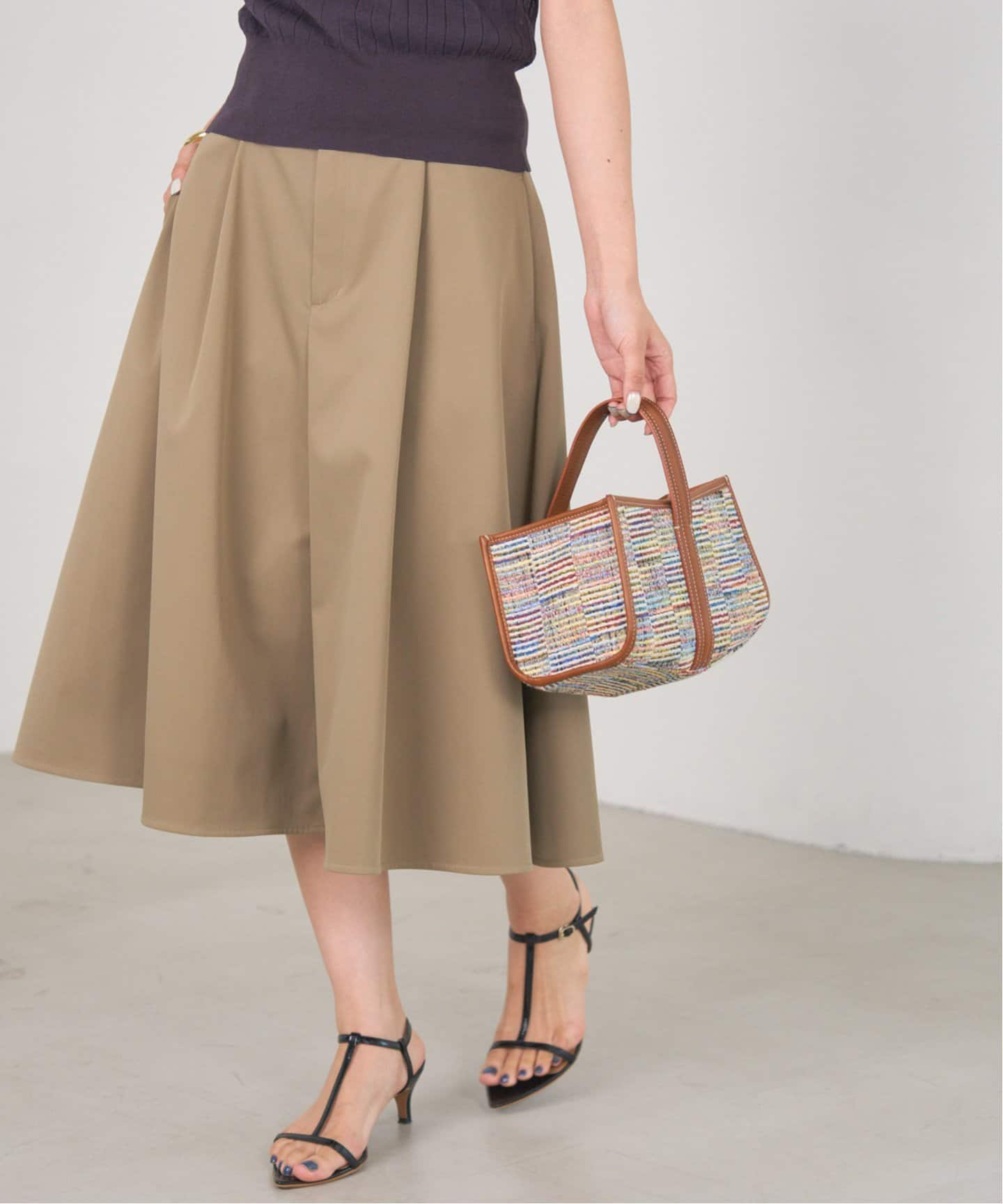 A VACATION/ア ヴァケーション SEE SAW BAG LINE CHECK（ハンドバッグ