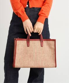 A VACATION/ア ヴァケーション BREAD M SUMAC STRIPE トートバッグ 