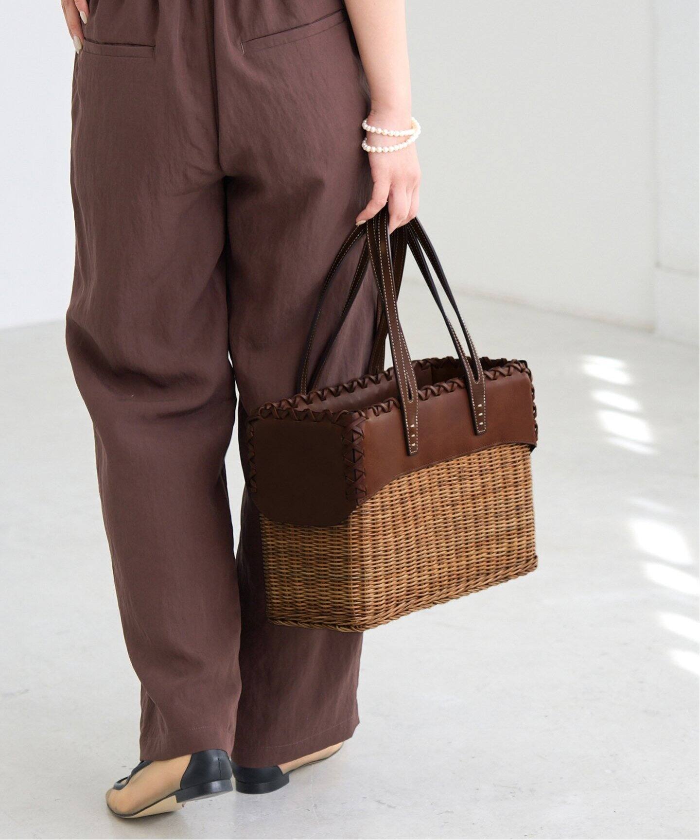 A VACATION/ア ヴァケーション RATTAN M バッグ 25SSA97-00-25（かご  