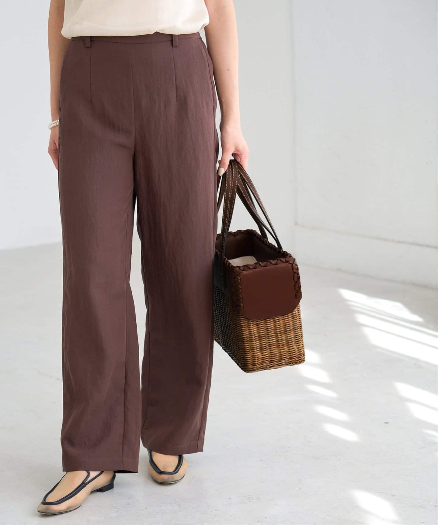 A VACATION(ア ヴァケーション)カゴバッグ美品 A VACATION/ア ヴァケーション RATTAN M バッグ 25SSA97-00-25