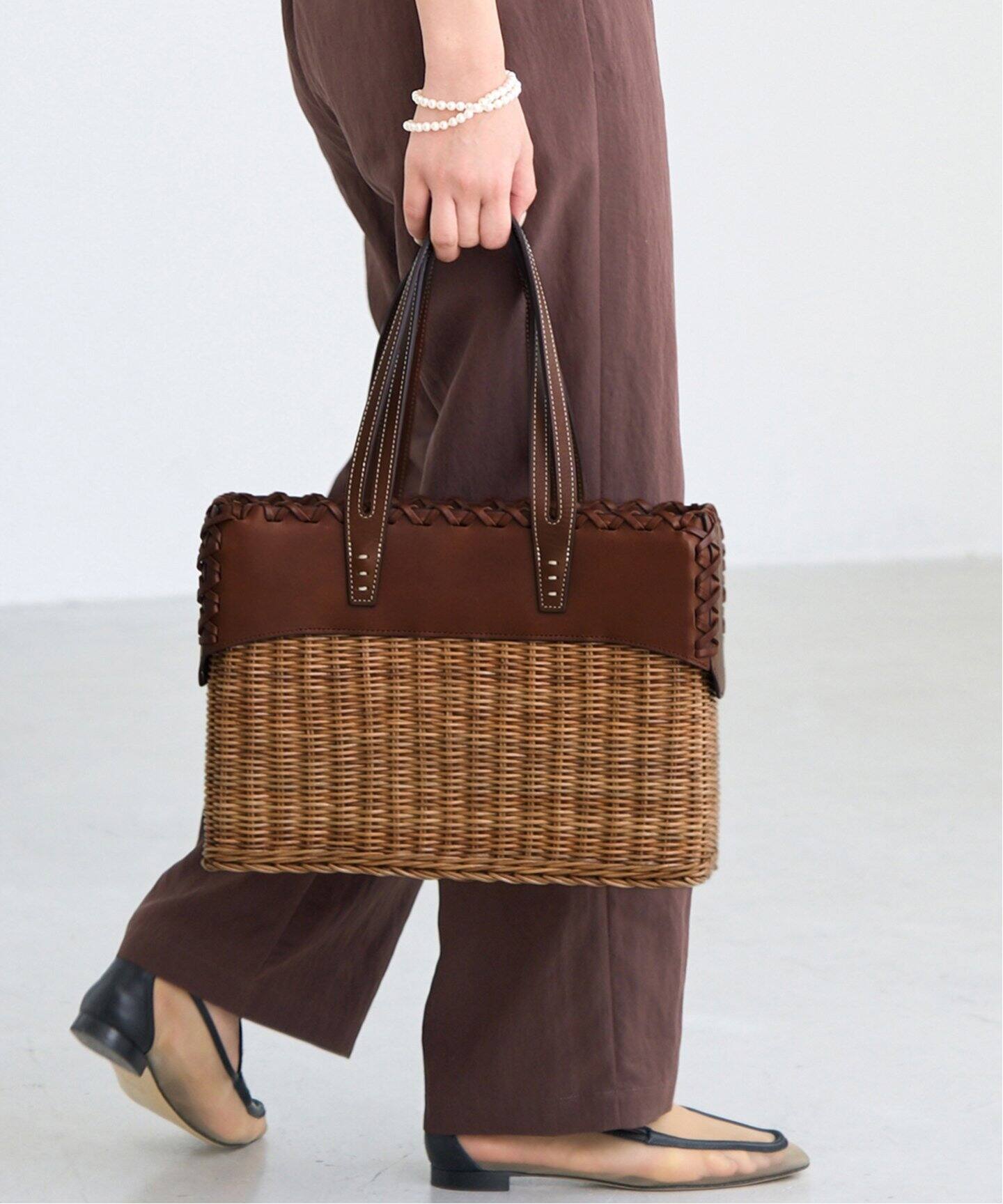 A VACATION/ア ヴァケーション RATTAN M バッグ 25SSA97-00-25（かご  