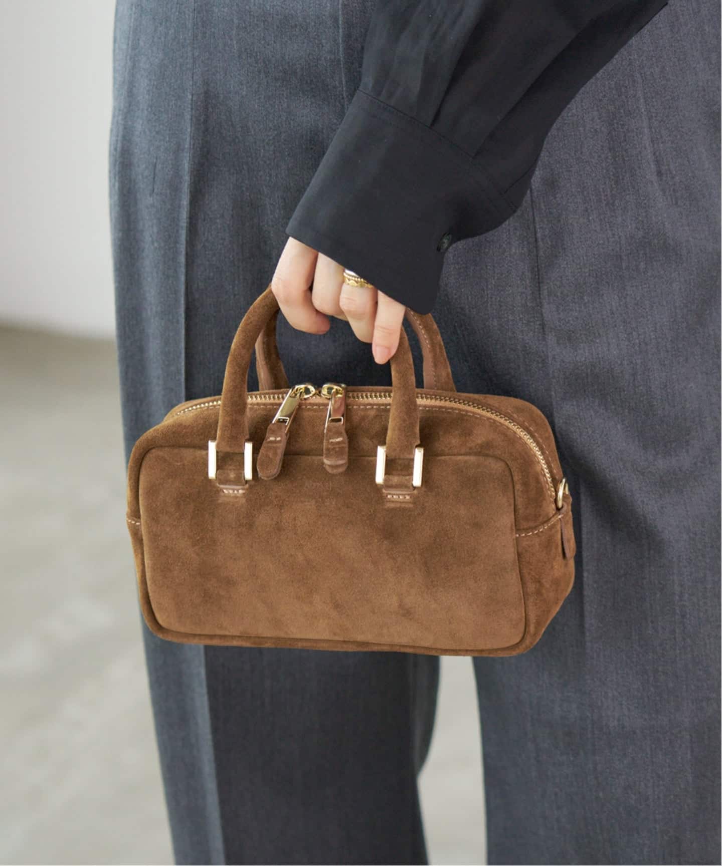 Manuel MILANO/マニュエルミラノ BOSTON MINI ミニボストンバッグ